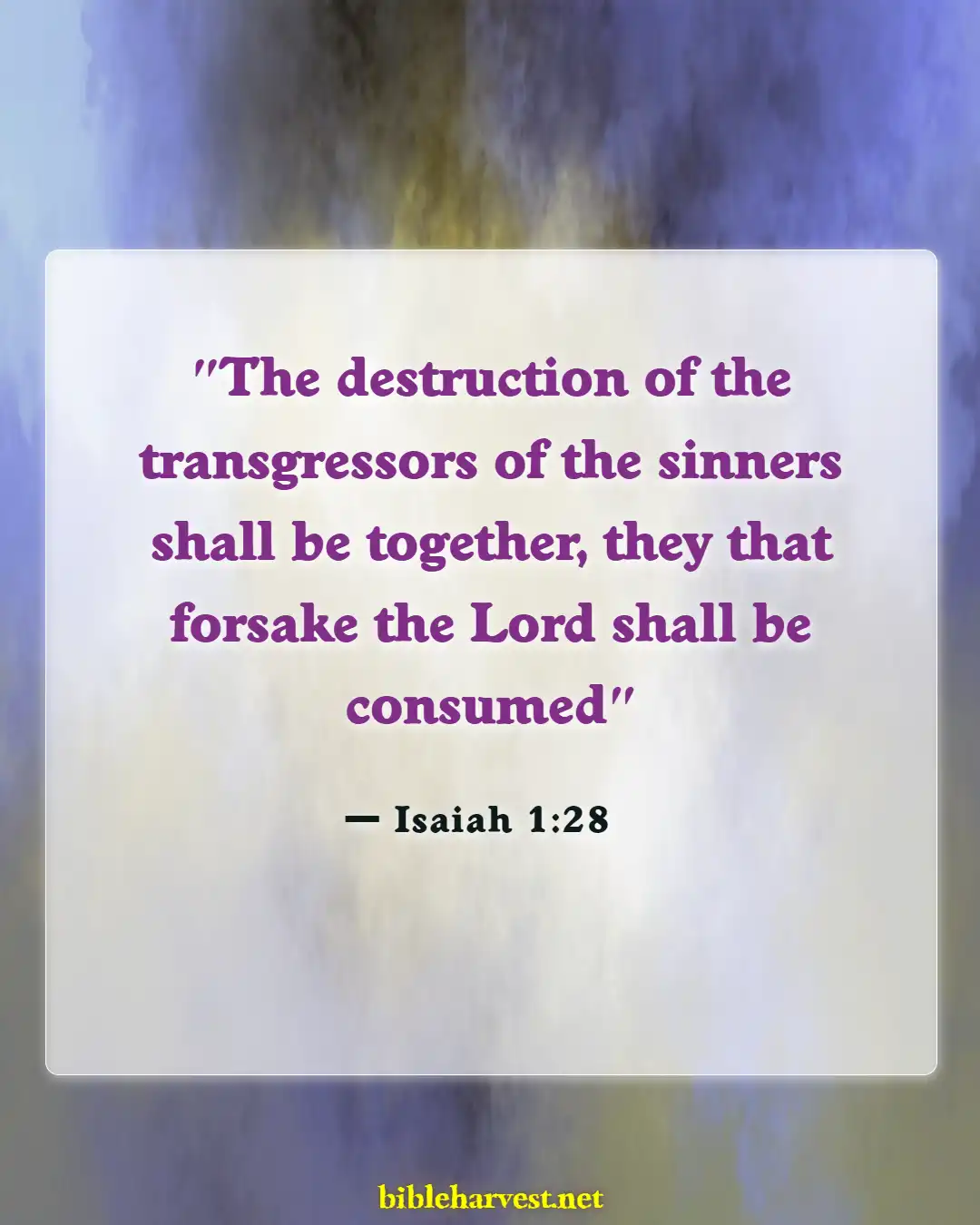 Bible Verses About Idolatry (Isaiah 1:28)