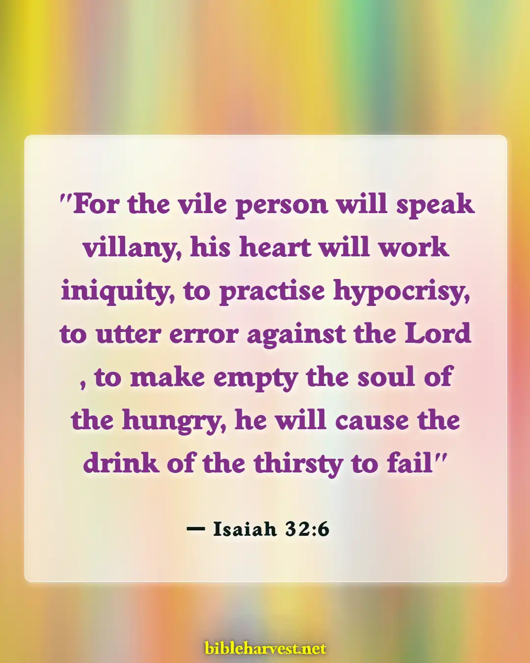 Bible Verses About Atheism (Isaiah 32:6)