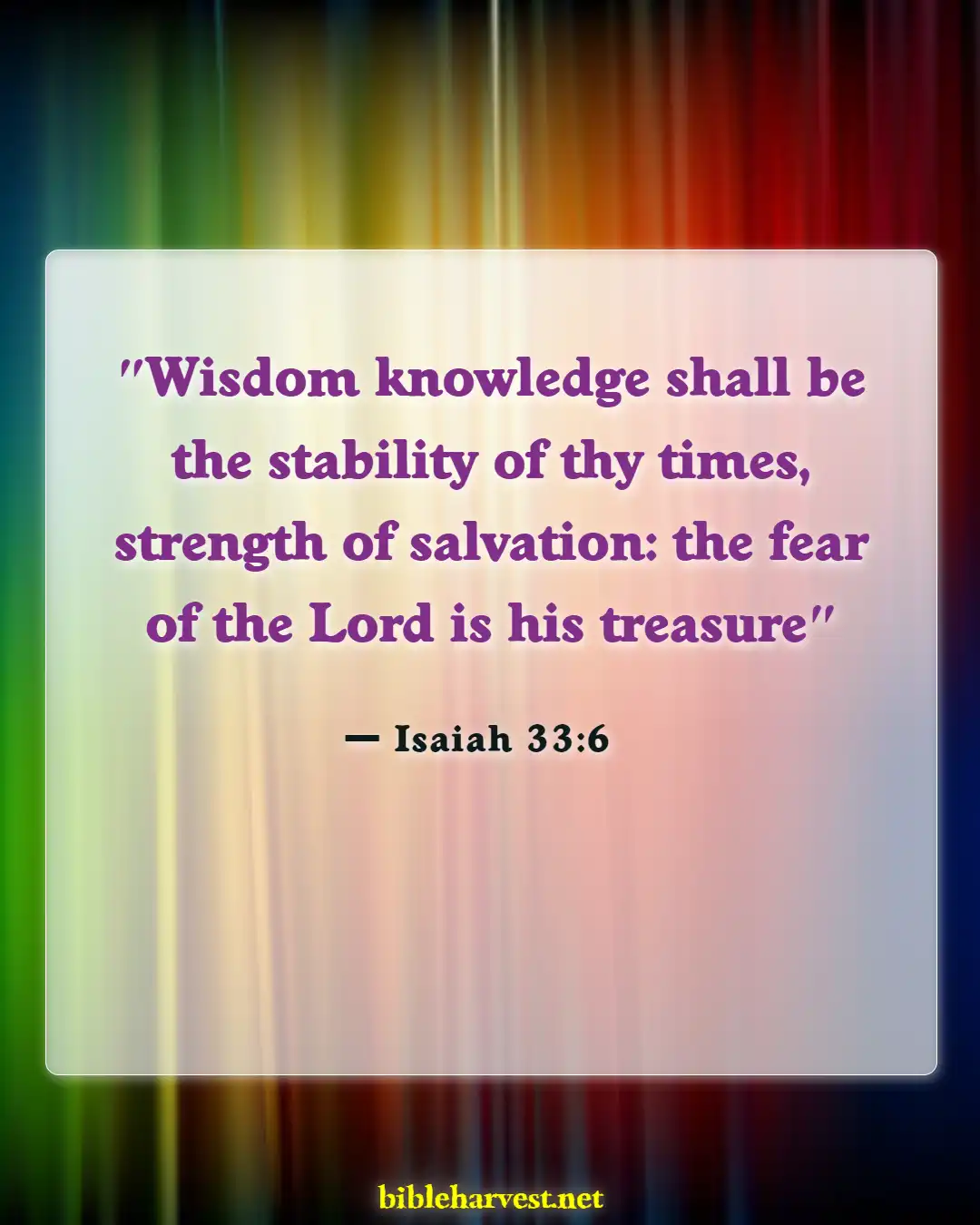 Bible Verses About Anchors (Isaiah 33:6)