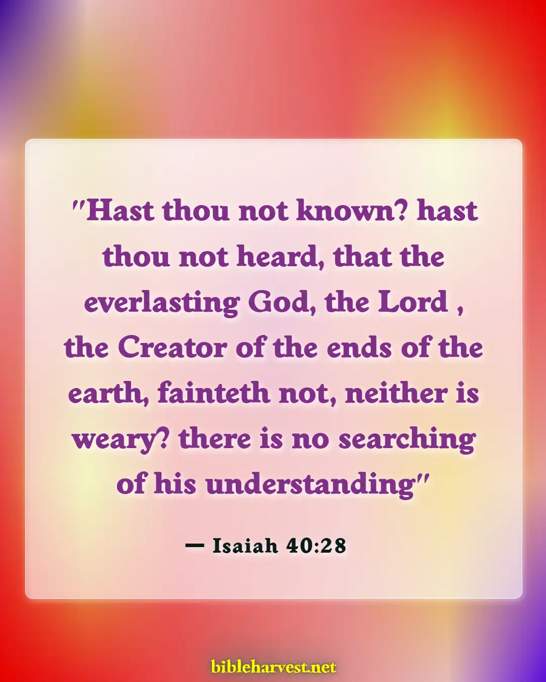Bible Verses About Awesome God (Isaiah 40:28)