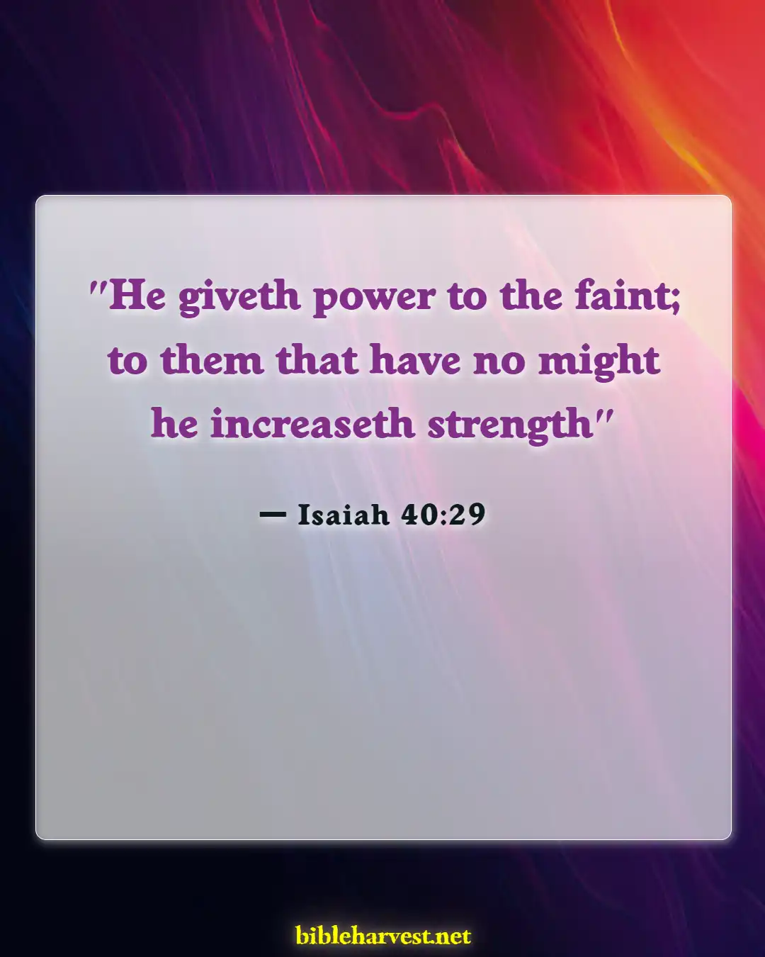 Bible Verses About Hope (Isaiah 40:29)