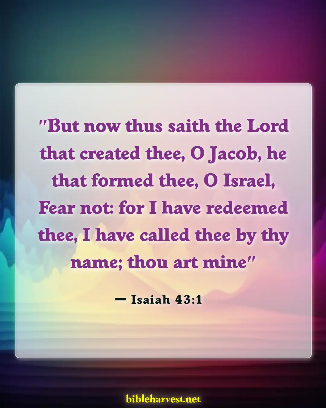 Bible Verses About Adoption (Isaiah 43:1)