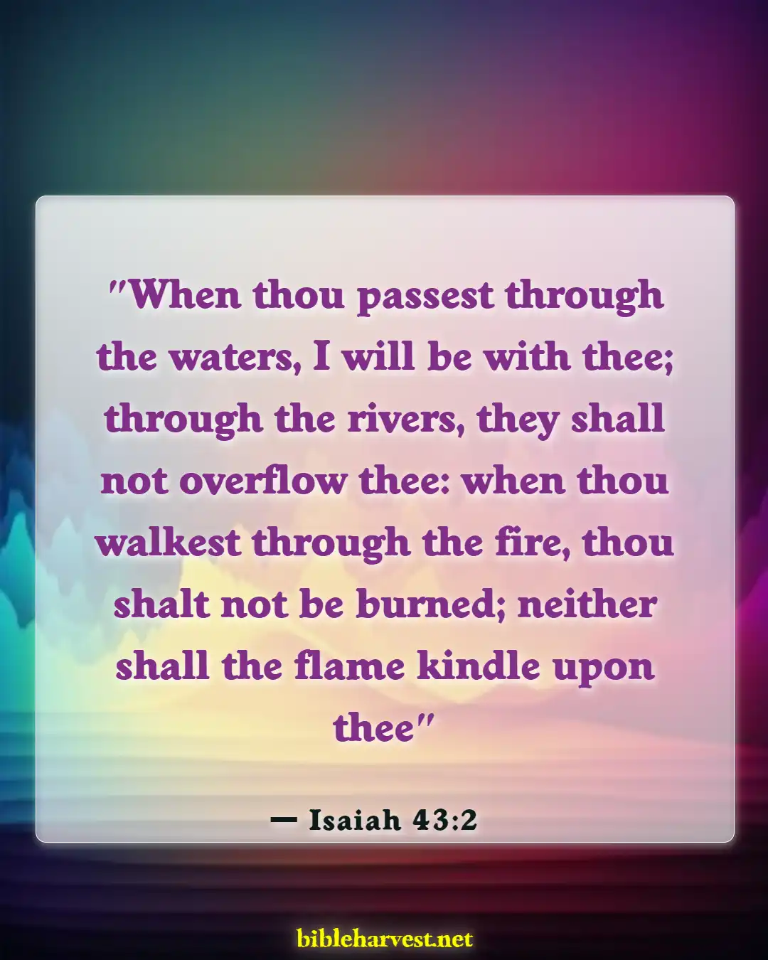 Bible Verses About Hope For The Future (Isaiah 43:2)