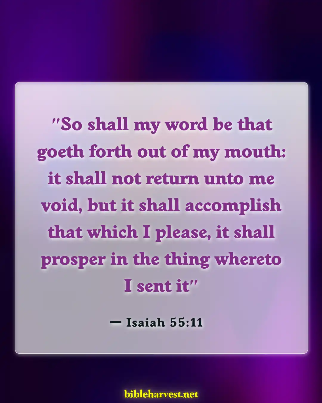 Bible Verses About Listening To The Voice Of God (Isaiah 55:11)