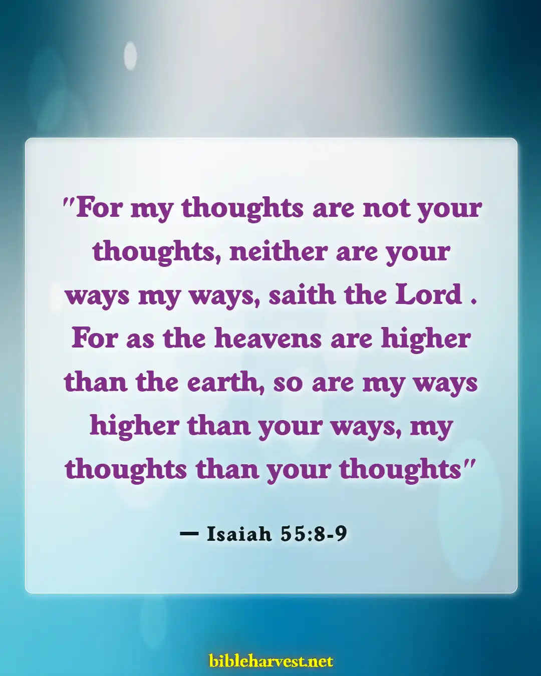 Bible Verses About God's Timing (Isaiah 55:8-9)