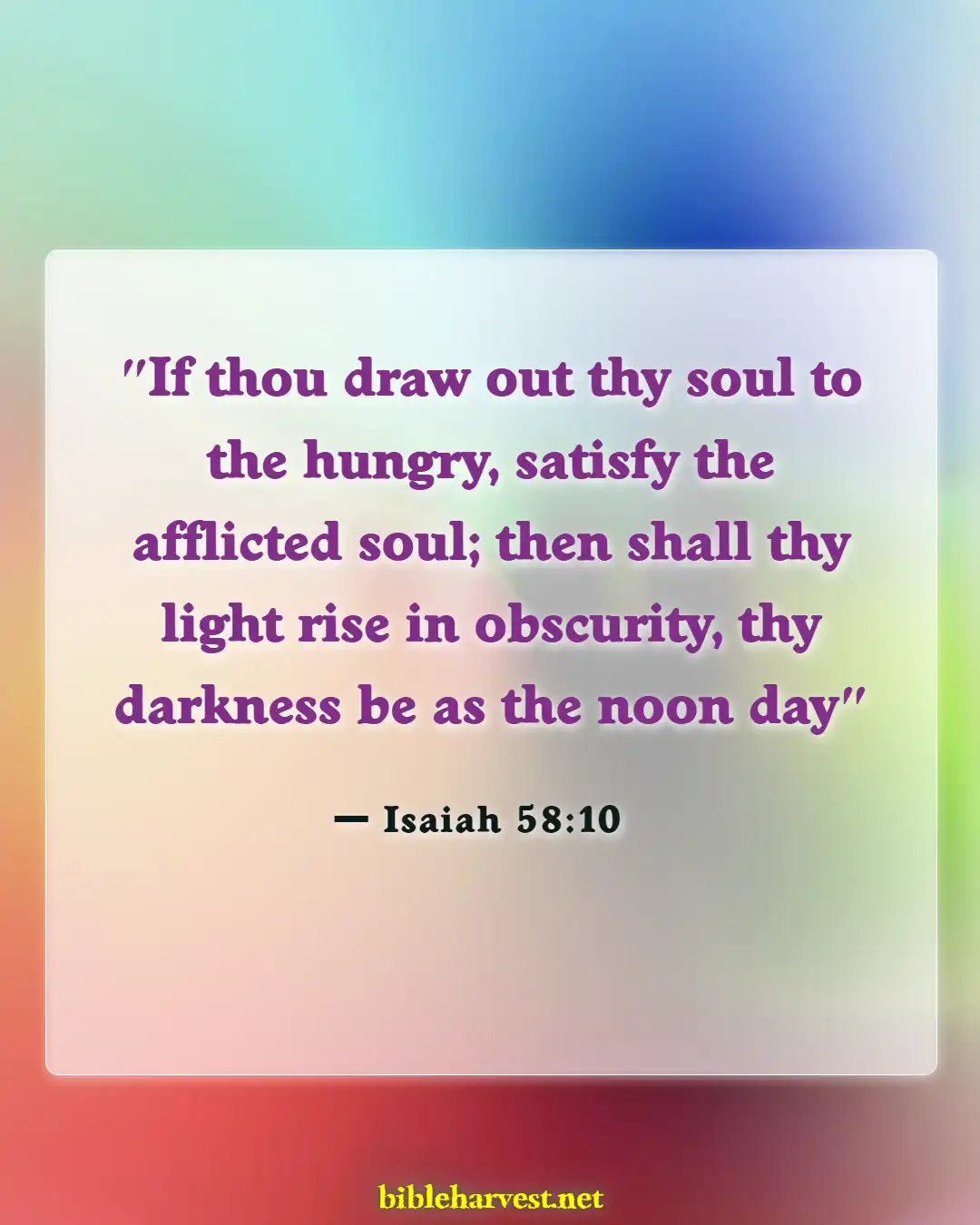 Bible Verses About Nurses (Isaiah 58:10)