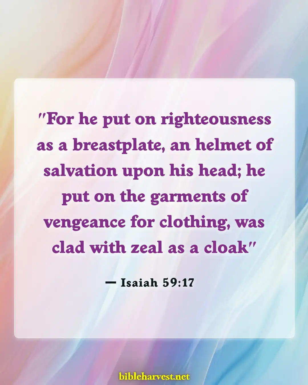 Bible Verses About God's Army (Isaiah 59:17)