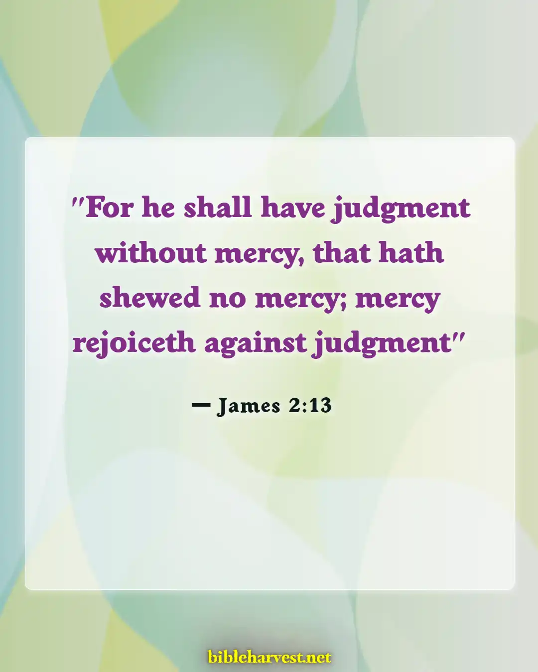 Bible Verses About Not Judging (James 2:13)