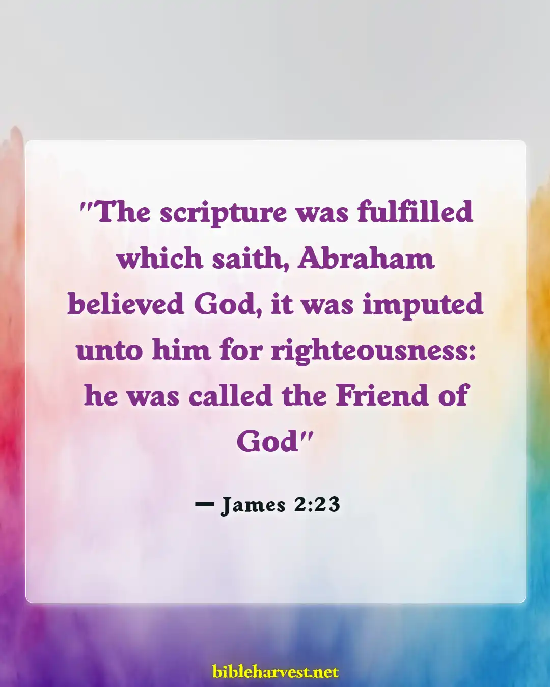 Bible Verses About Bearing Fruit (James 2:23)