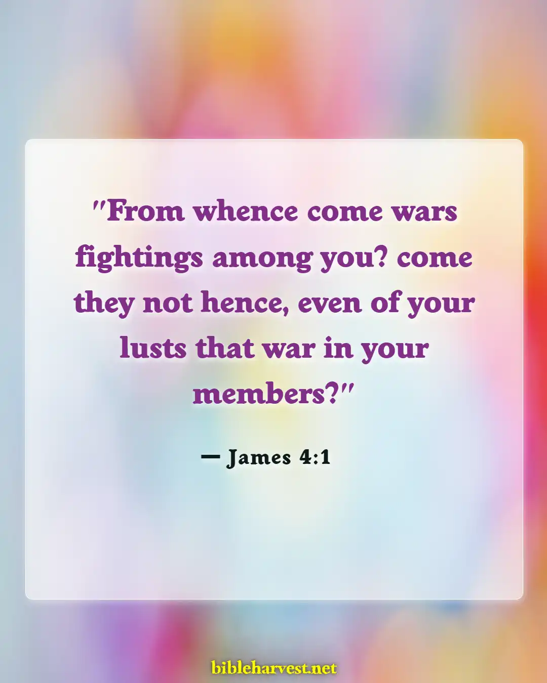 Bible Verses About Division (James 4:1)