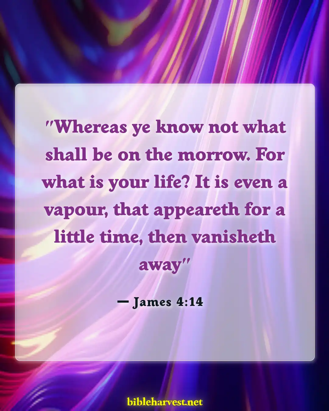 Bible Verses About Tuesday (James 4:14)