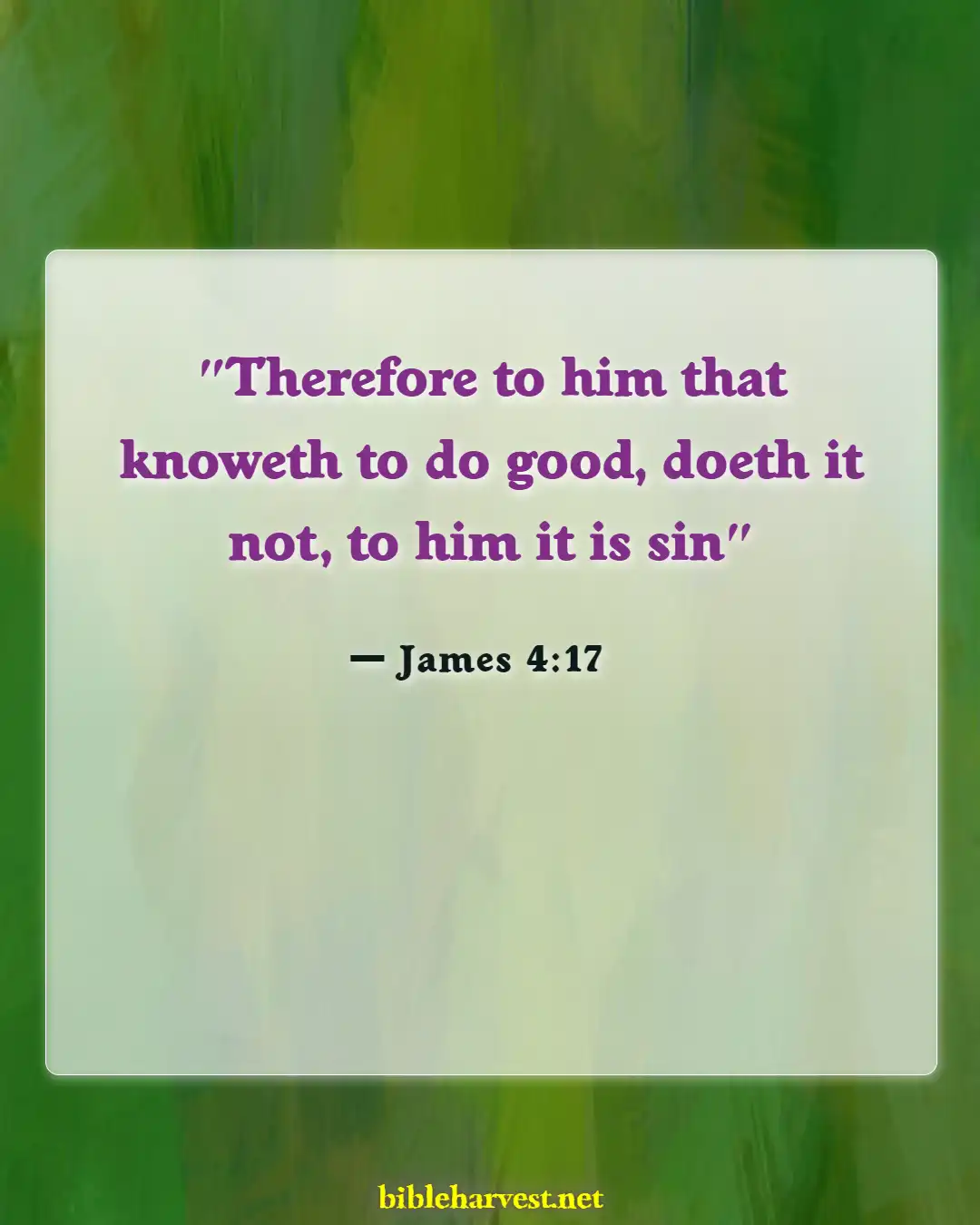 Bible Verses About Procrastination (James 4:17)