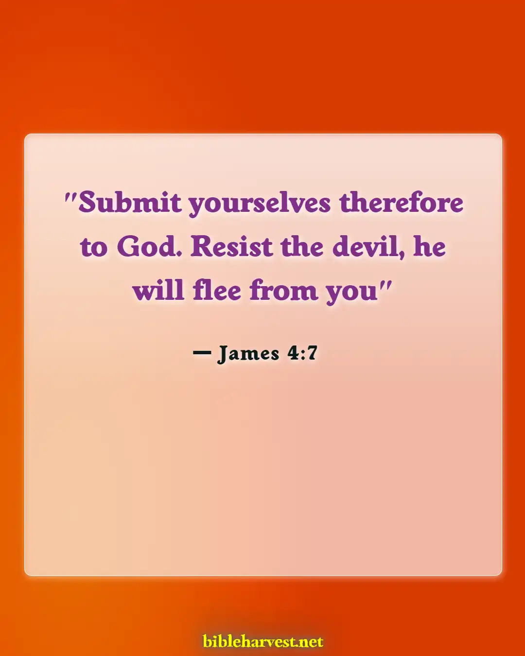 Bible Verses About Temptations (James 4:7)