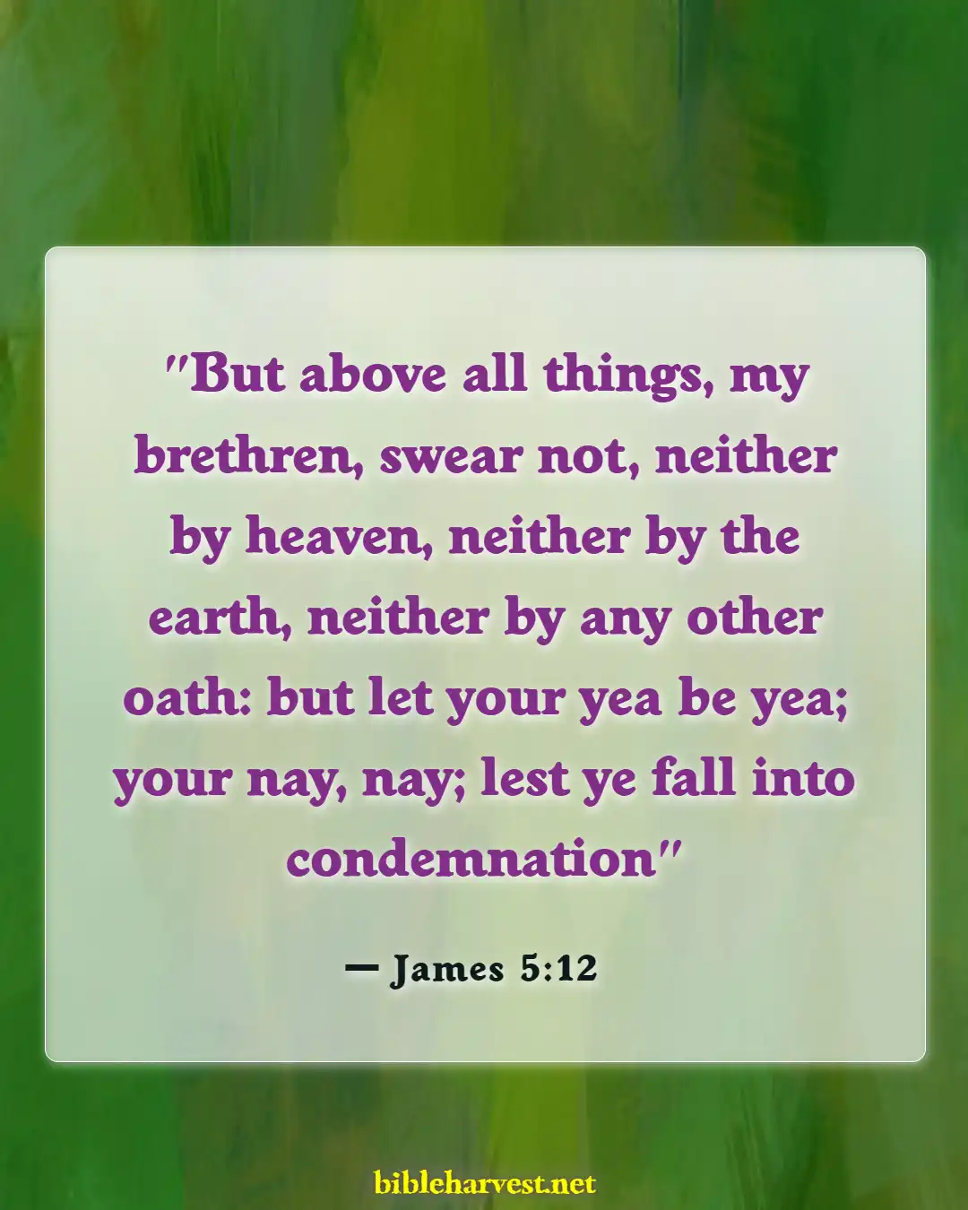 Bible Verses About Honesty (James 5:12)