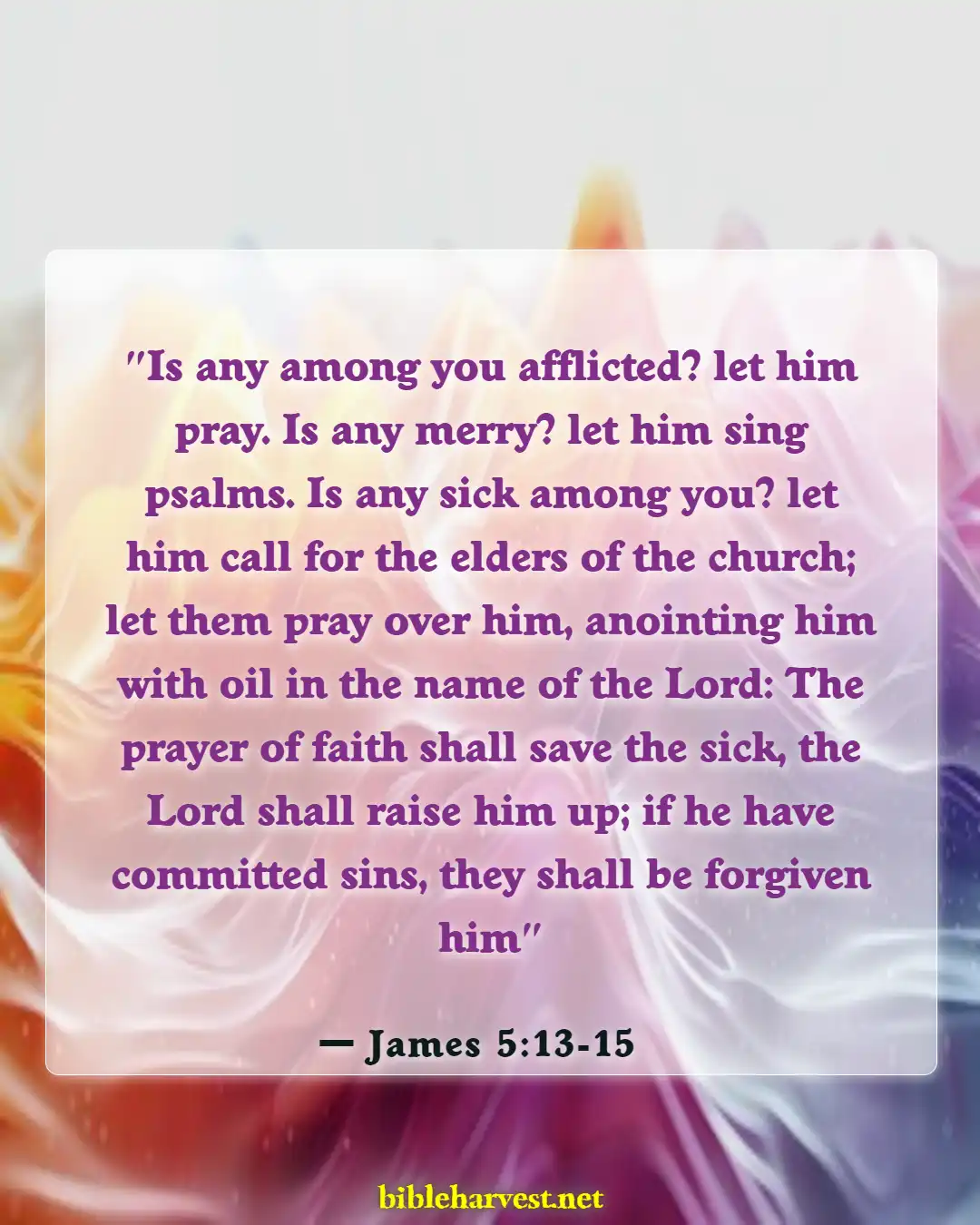 Bible Verses About Sleeping Well (James 5:13-15)