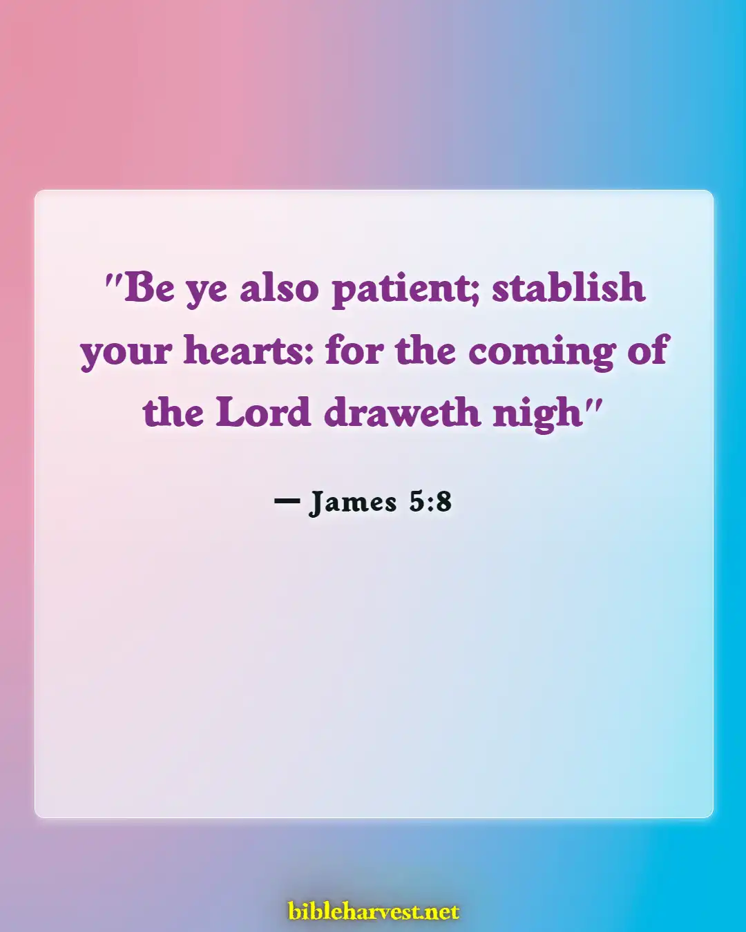Bible Verses About Waiting For God (James 5:8)