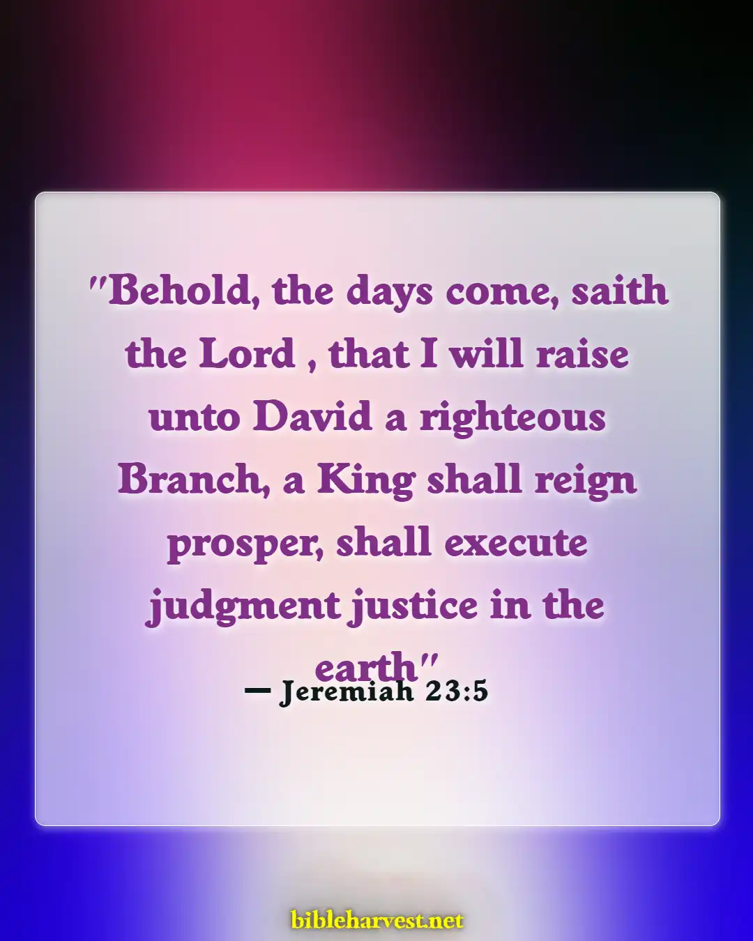 Bible Verses About Christmass (Jeremiah 23:5)