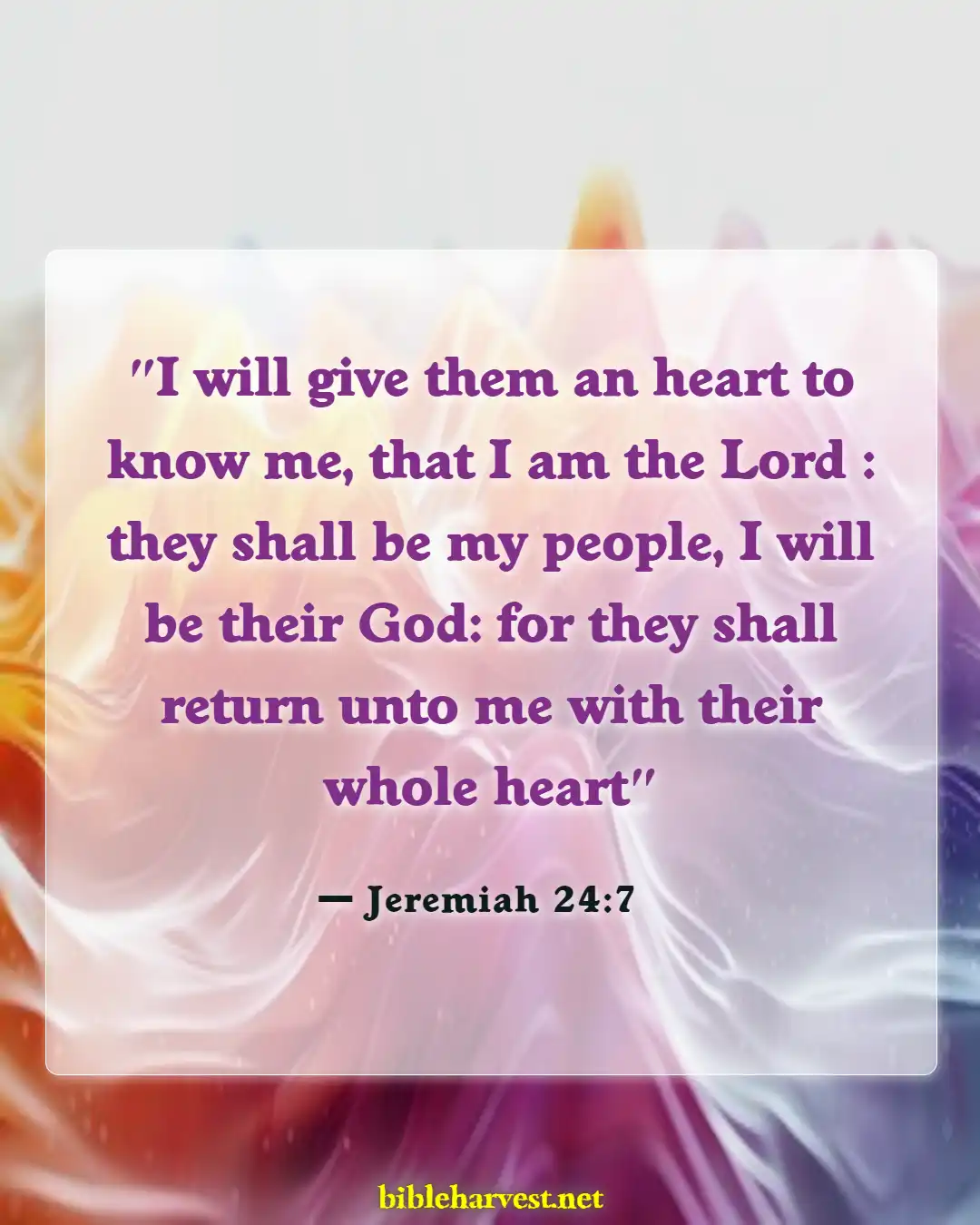 Bible Verses About Revival And Spiritual Awakening (Jeremiah 24:7)