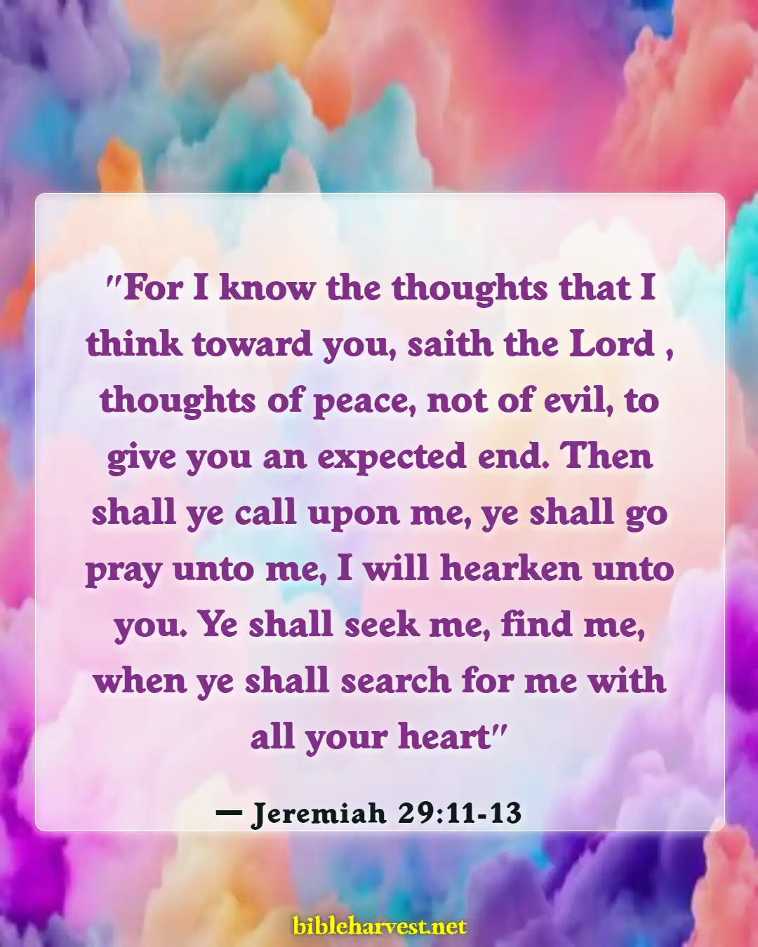 Bible Verses About Cheating And Lying (Jeremiah 29:11-13)