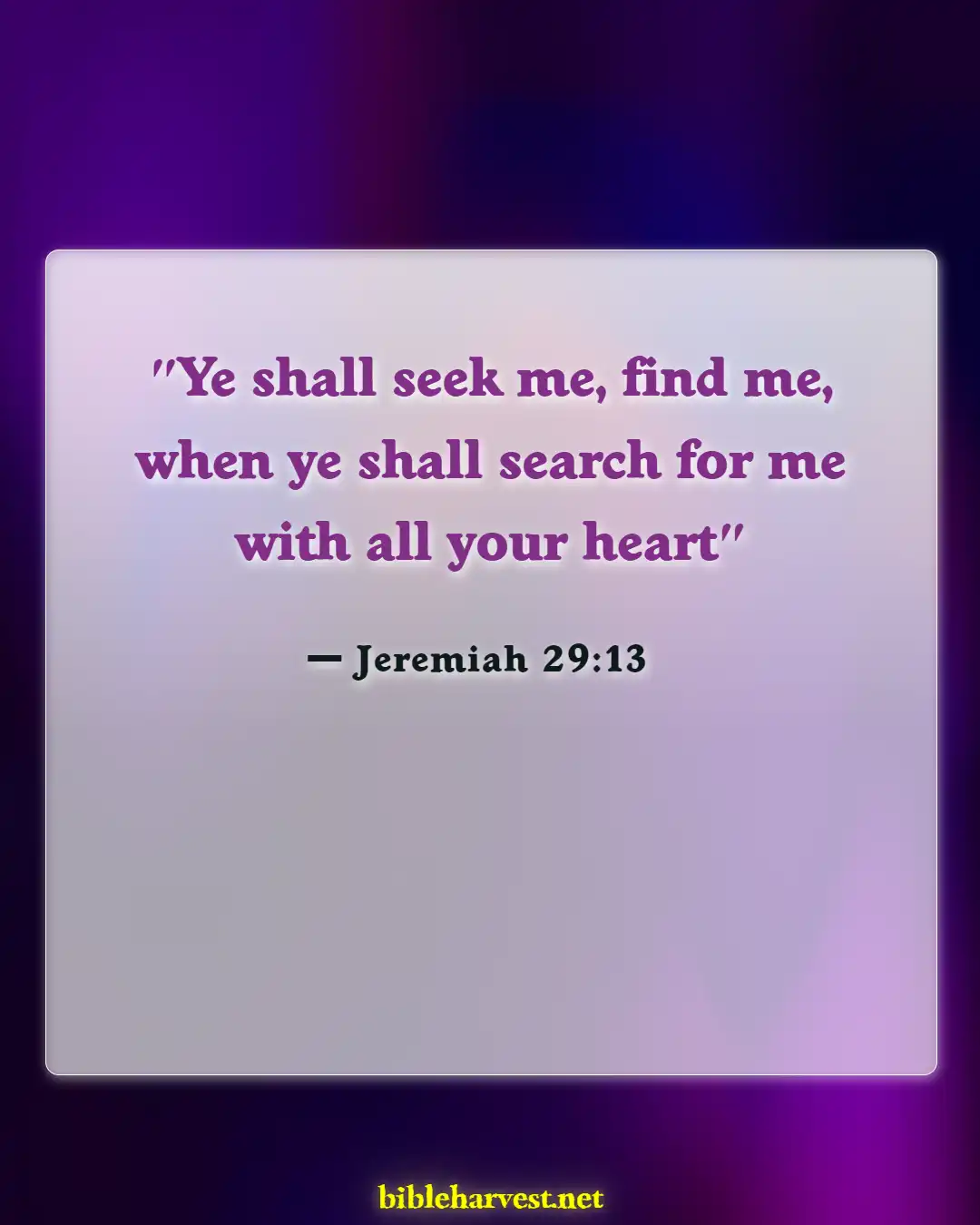 Bible Verses About Not Feeling God’s Presence (Jeremiah 29:13)