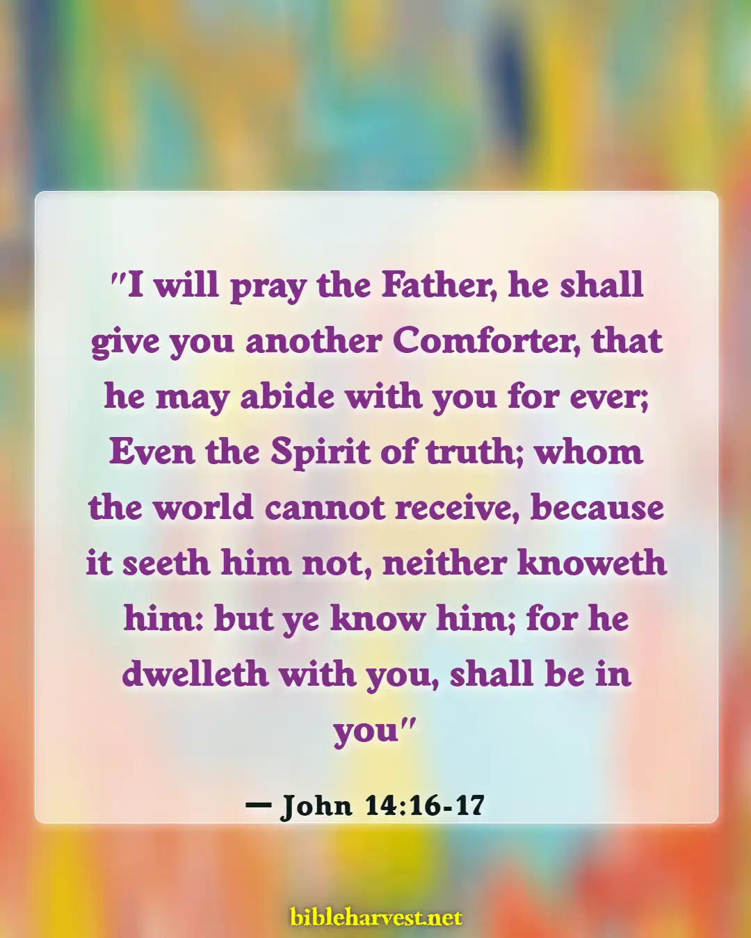 Bible Verses About Aware Of God's Presence (John 14:16-17)