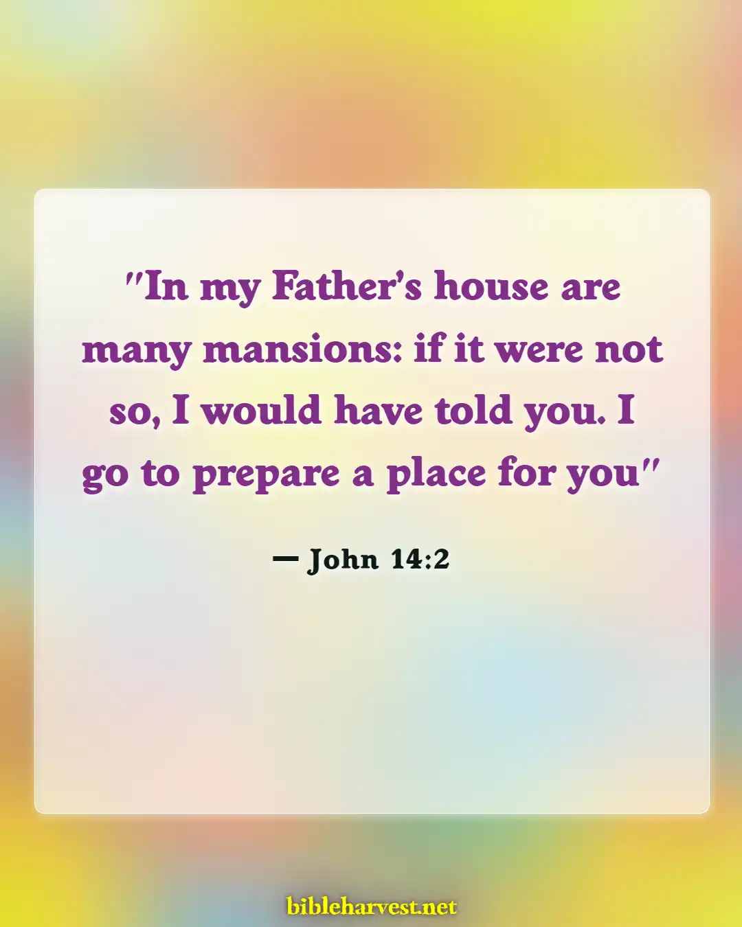 Bible Verses About Reunited With Loved Ones In Heaven (John 14:2)