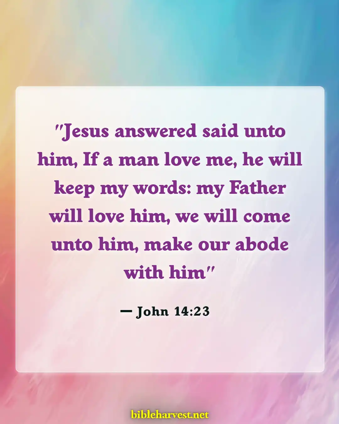 Bible Verses About Aware Of God's Presence (John 14:23)