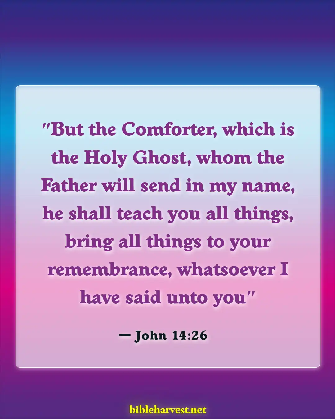 Bible Verses About Listening To The Voice Of God (John 14:26)