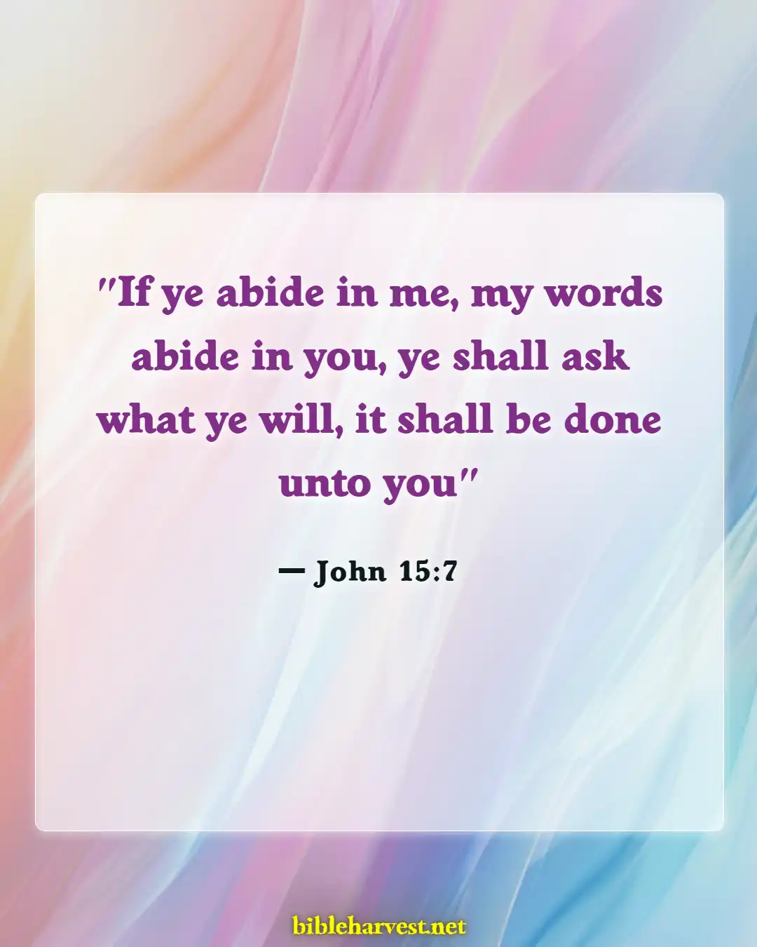 Bible Verses About Pursuing Dreams (John 15:7)