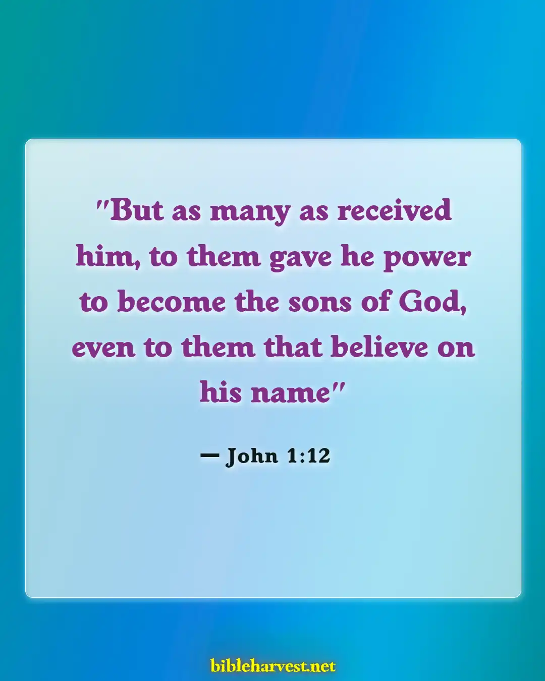 Bible Verses About Adoption (John 1:12)