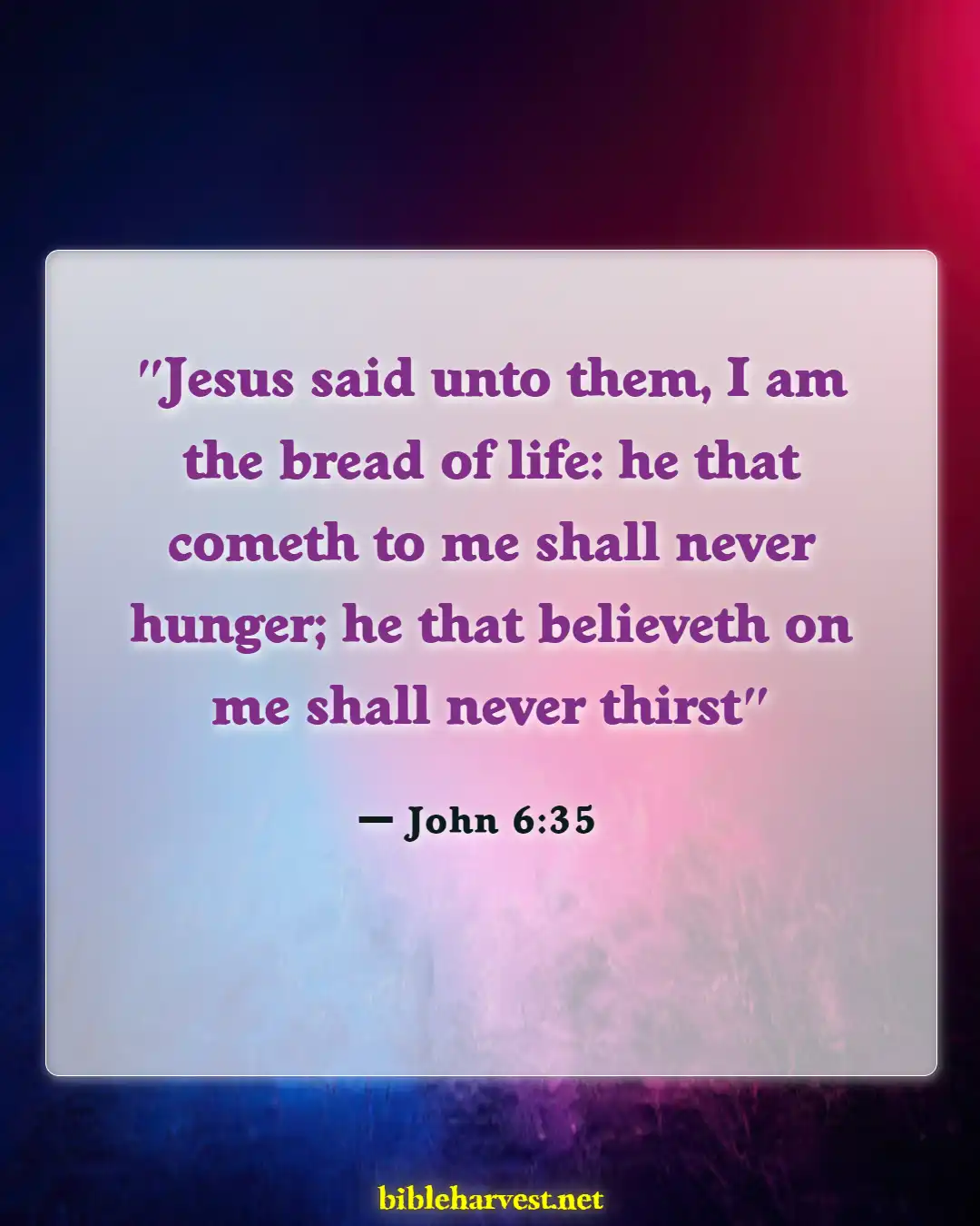 Bible Verses About God Will Make A Way (John 6:35)