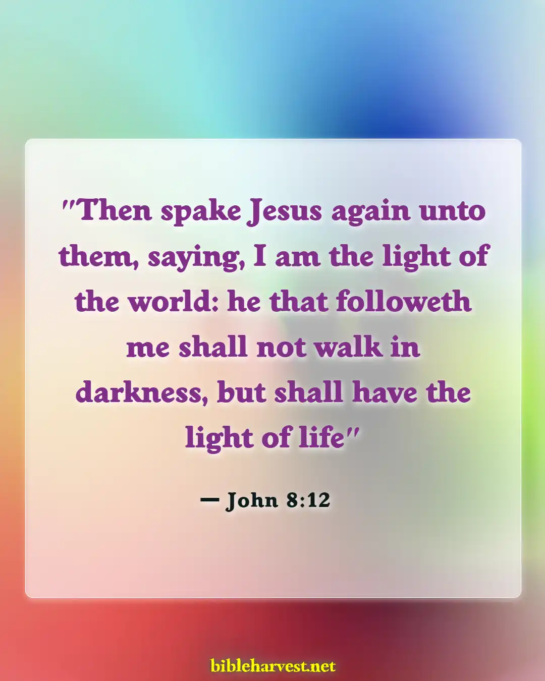 Bible Verses About Living For God (John 8:12)