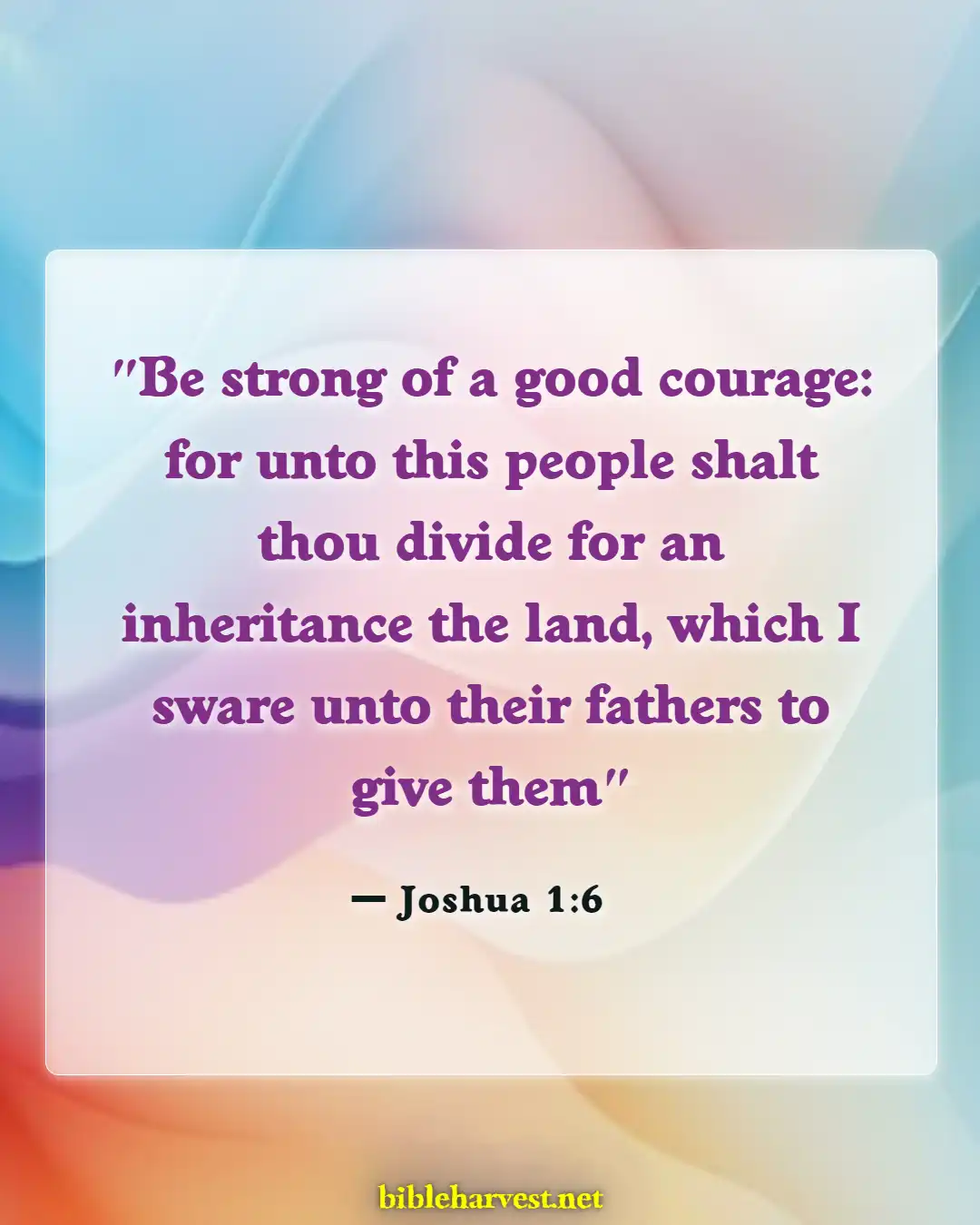 Bible Verses About Adventure (Joshua 1:6)