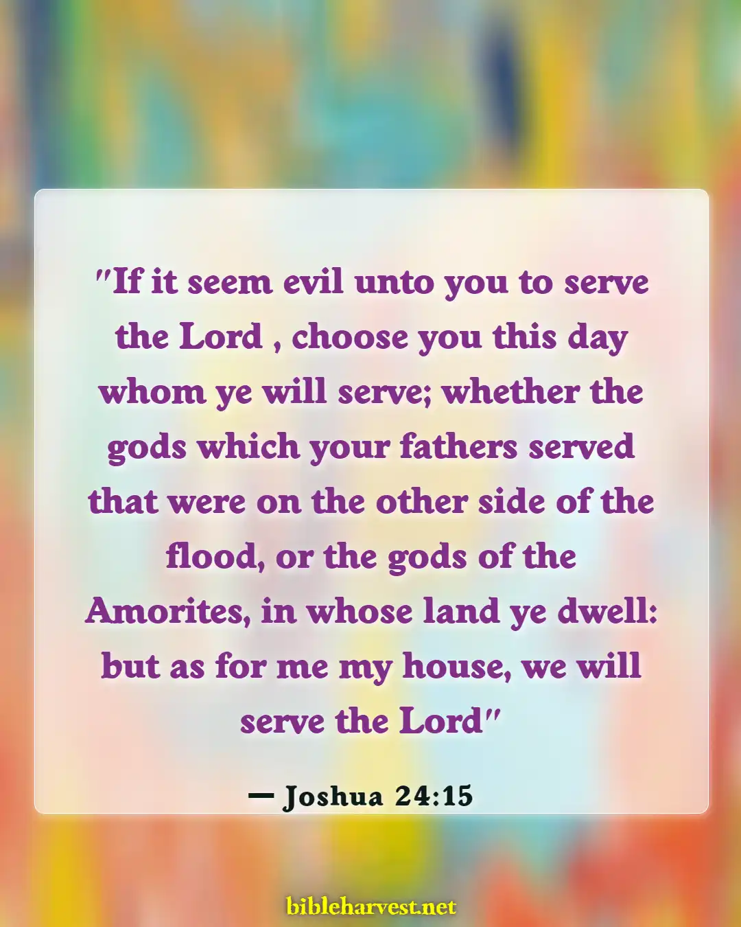 Bible Verses About Family (Joshua 24:15)