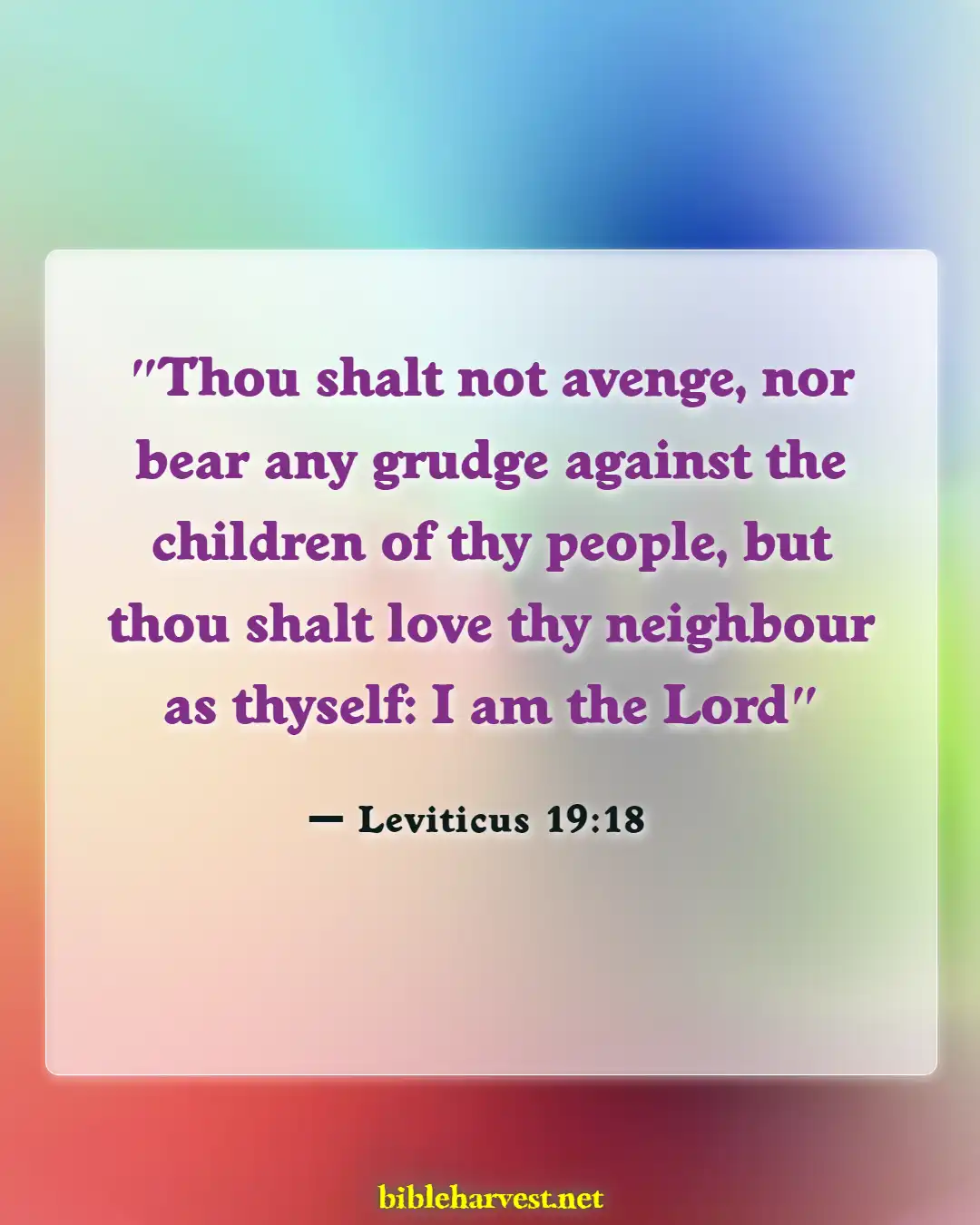 Bible Verses About Revenge (Leviticus 19:18)