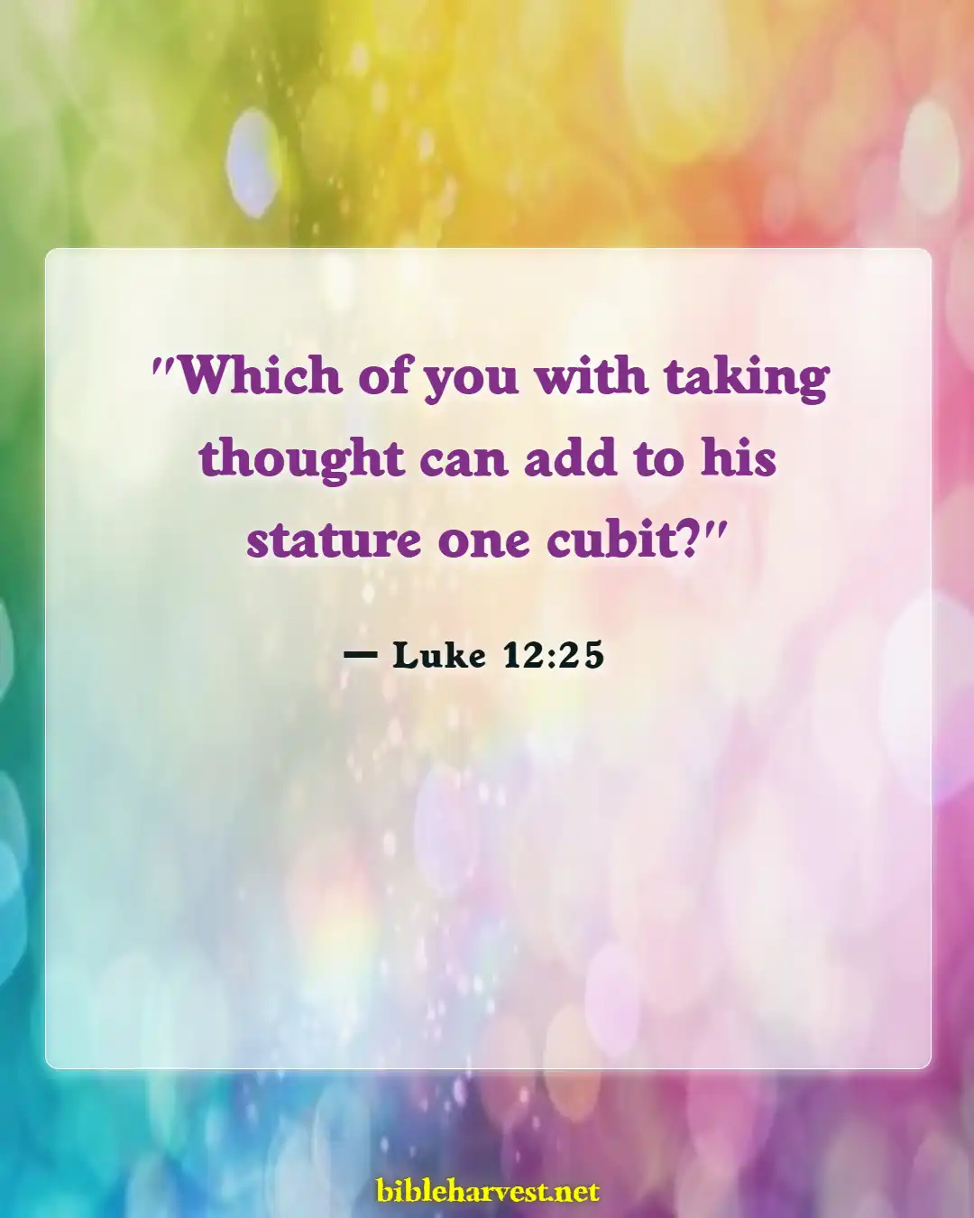 Bible Verses About Anxiety (Luke 12:25)