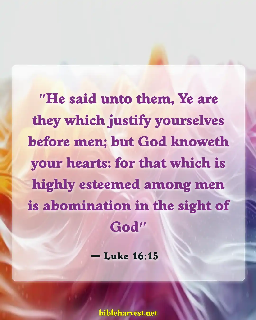 Bible Verses About Abomination (Luke 16:15)