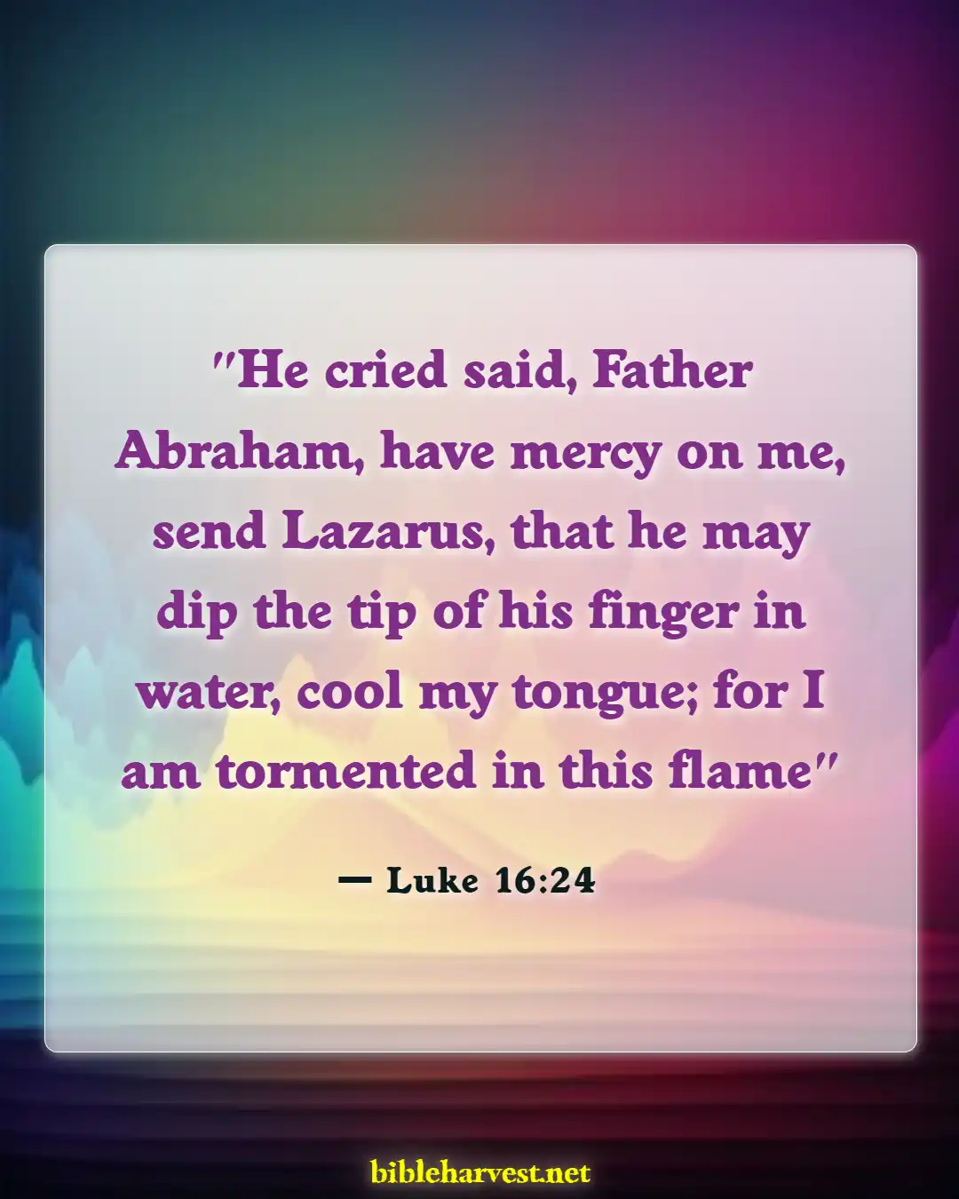 Bible Verses About Hell Being Eternal (Luke 16:24)
