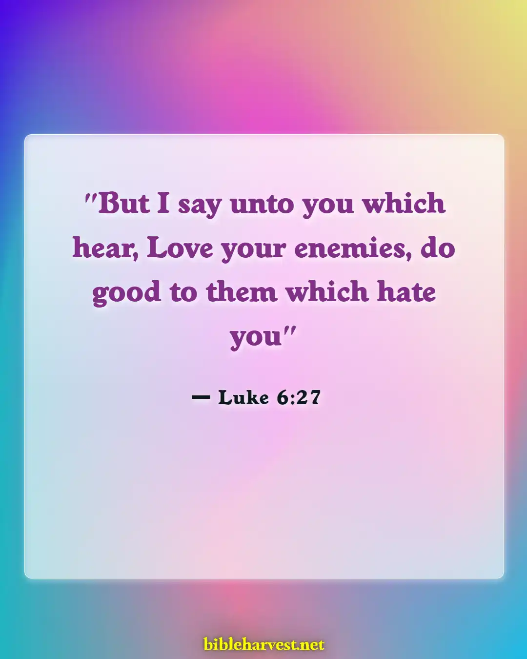 Bible Verses About Revenge (Luke 6:27)