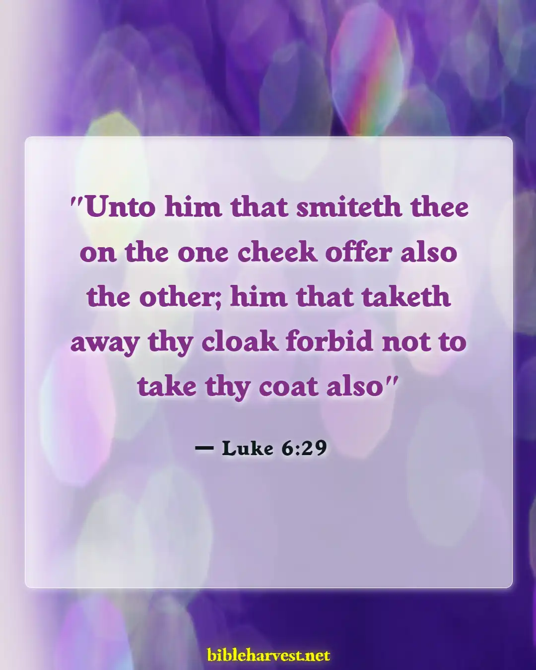 Bible Verses About Bless Those Who Persecute You (Luke 6:29)