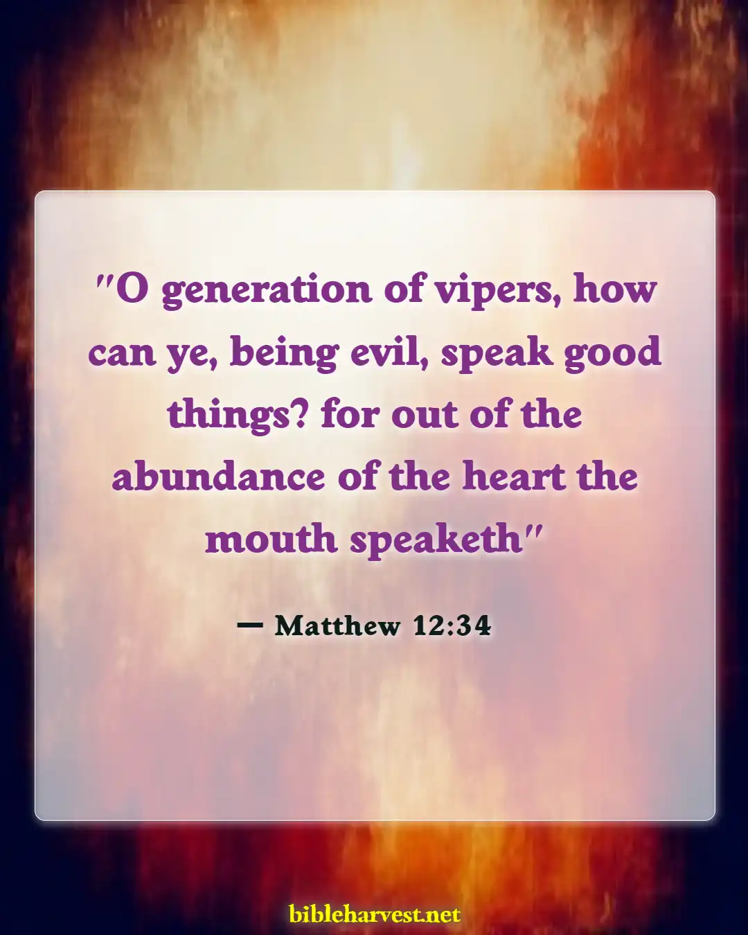 Bible Verses About Cursing (Matthew 12:34)