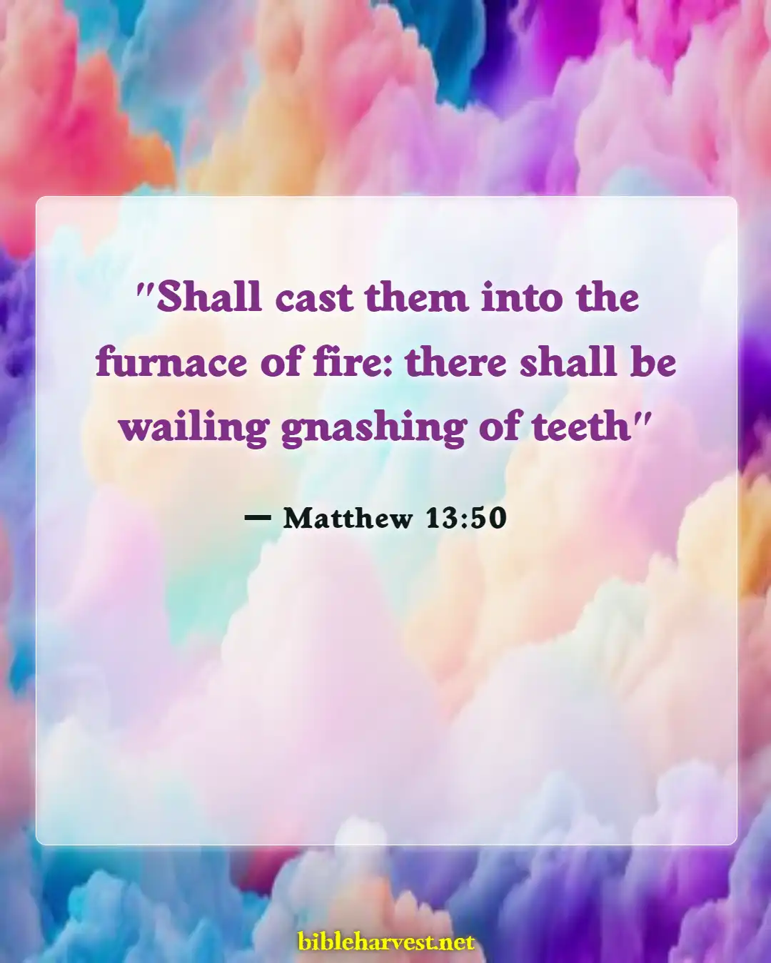 Bible Verses About Eternal Death (Matthew 13:50)