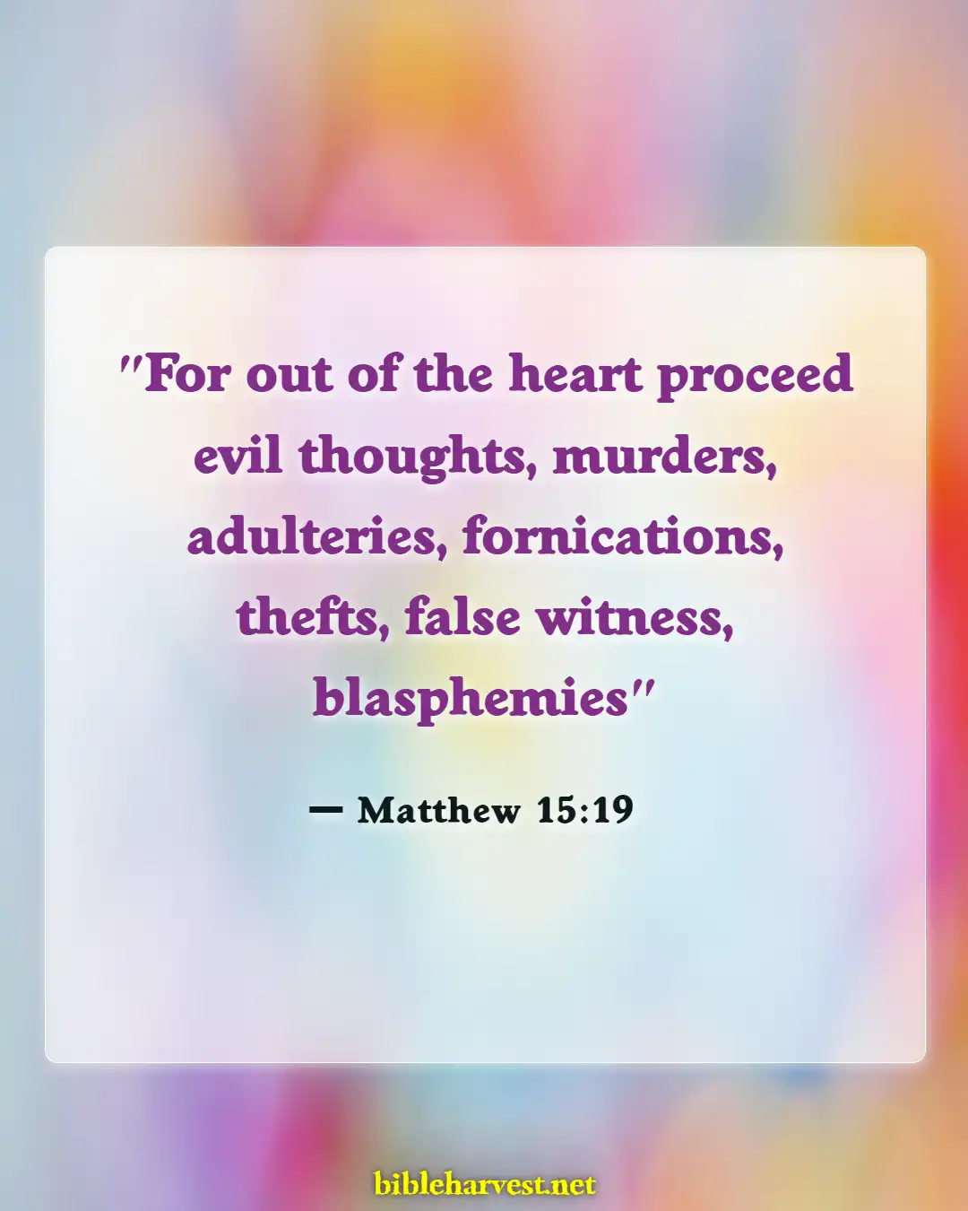 Bible Verses About Fornication (Matthew 15:19)