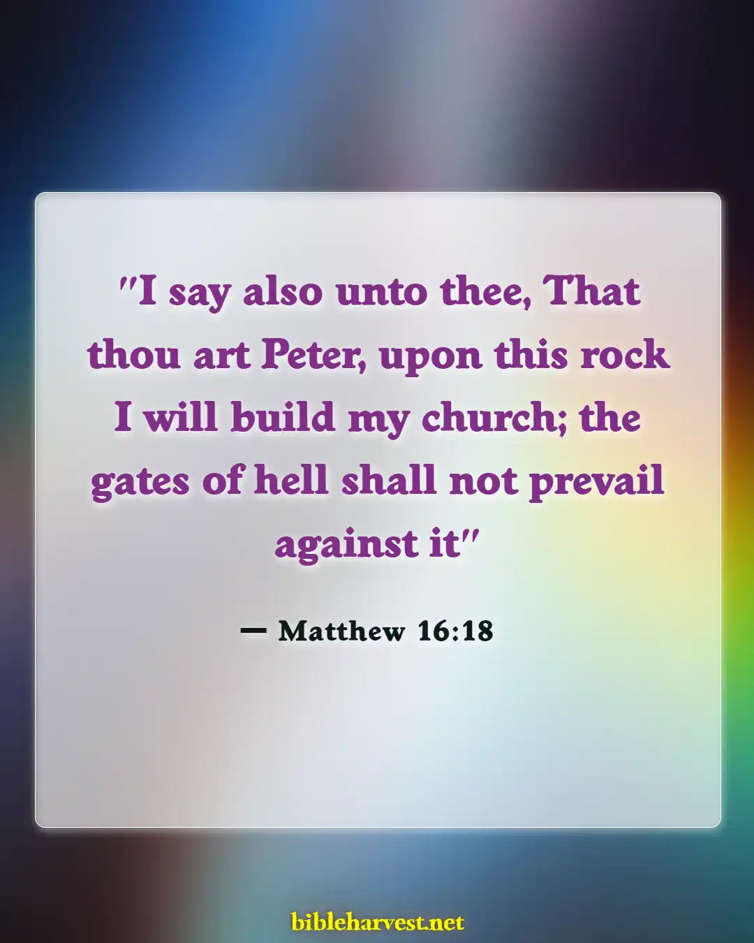 Bible Verses About War Between Good And Evil (Matthew 16:18)