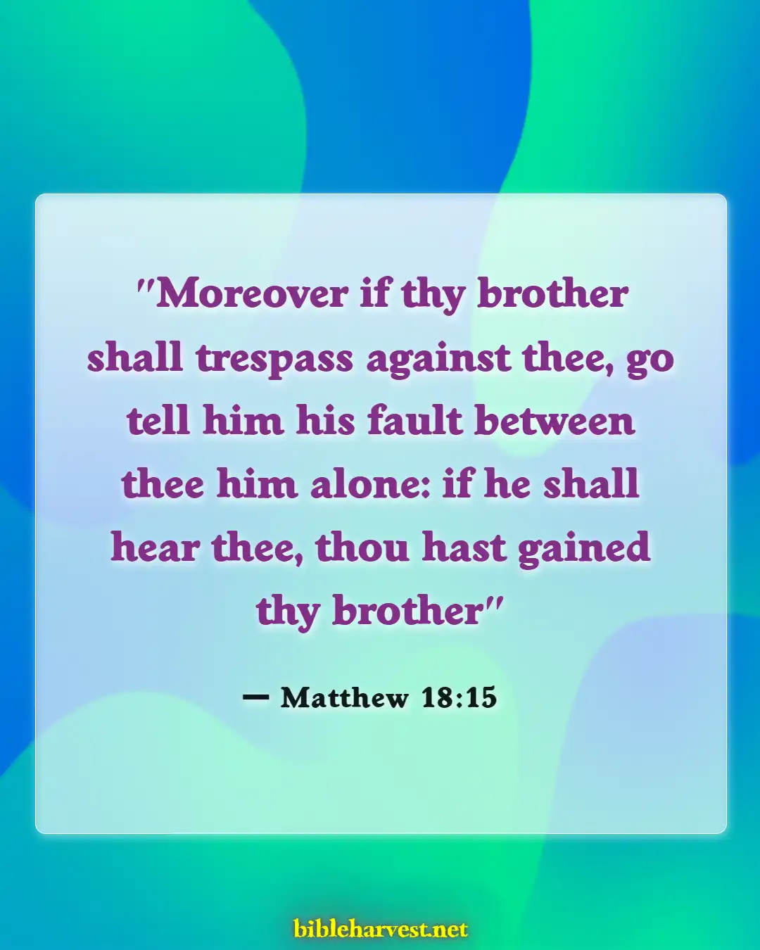 Bible Verses About Anger (Matthew 18:15)
