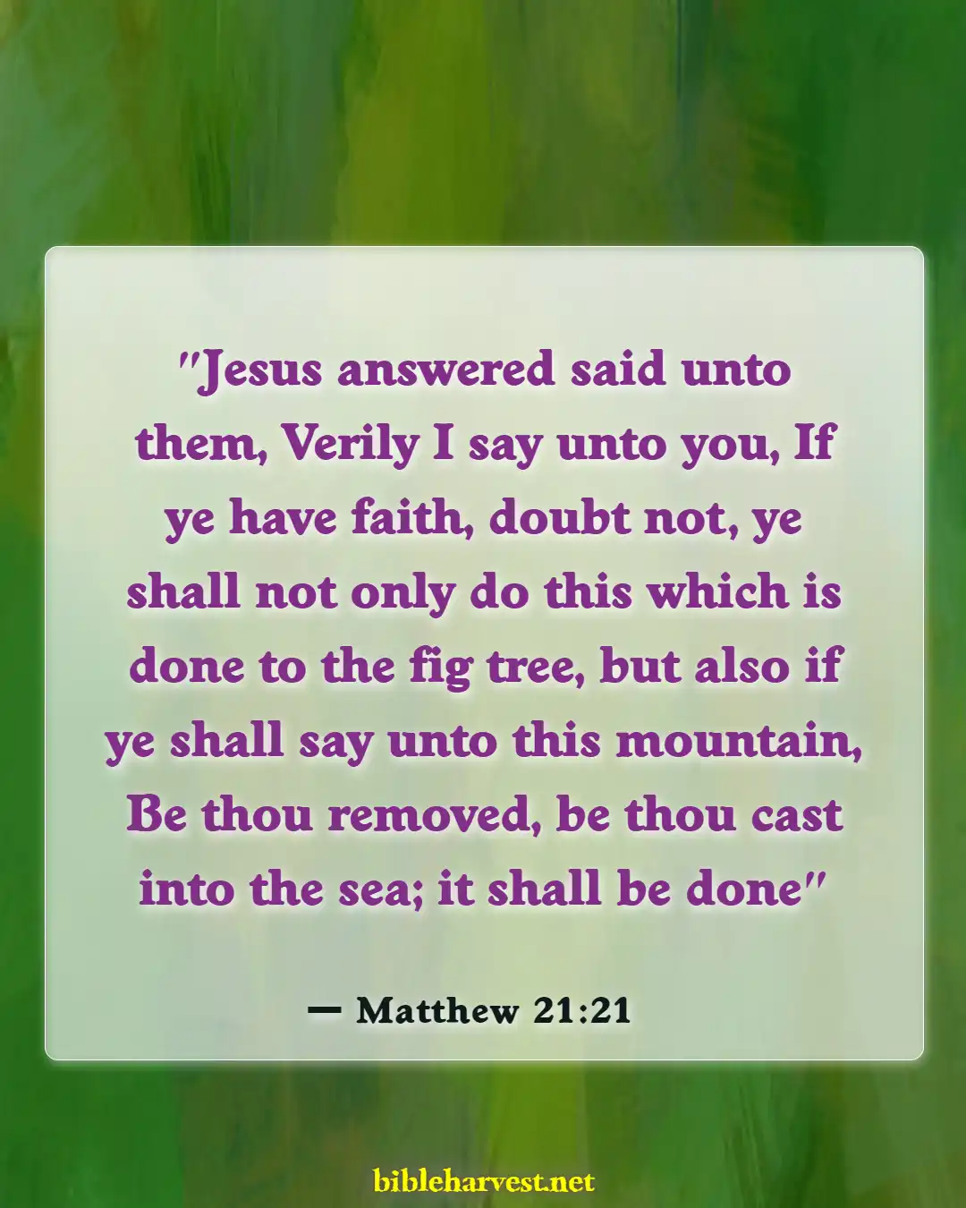 Bible Verses About Mountains (Matthew 21:21)