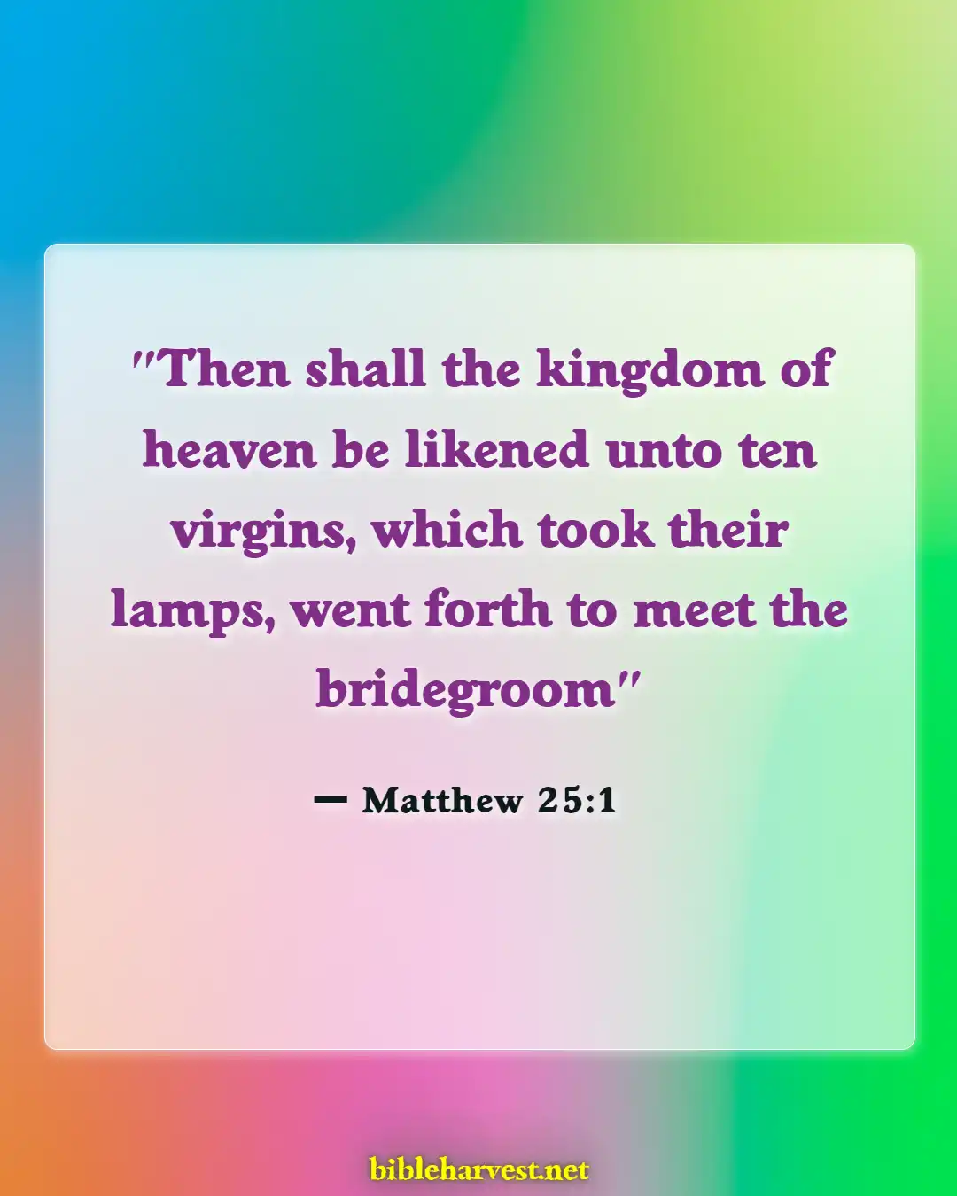 Bible Verses About Waiting For Jesus Return (Matthew 25:1)