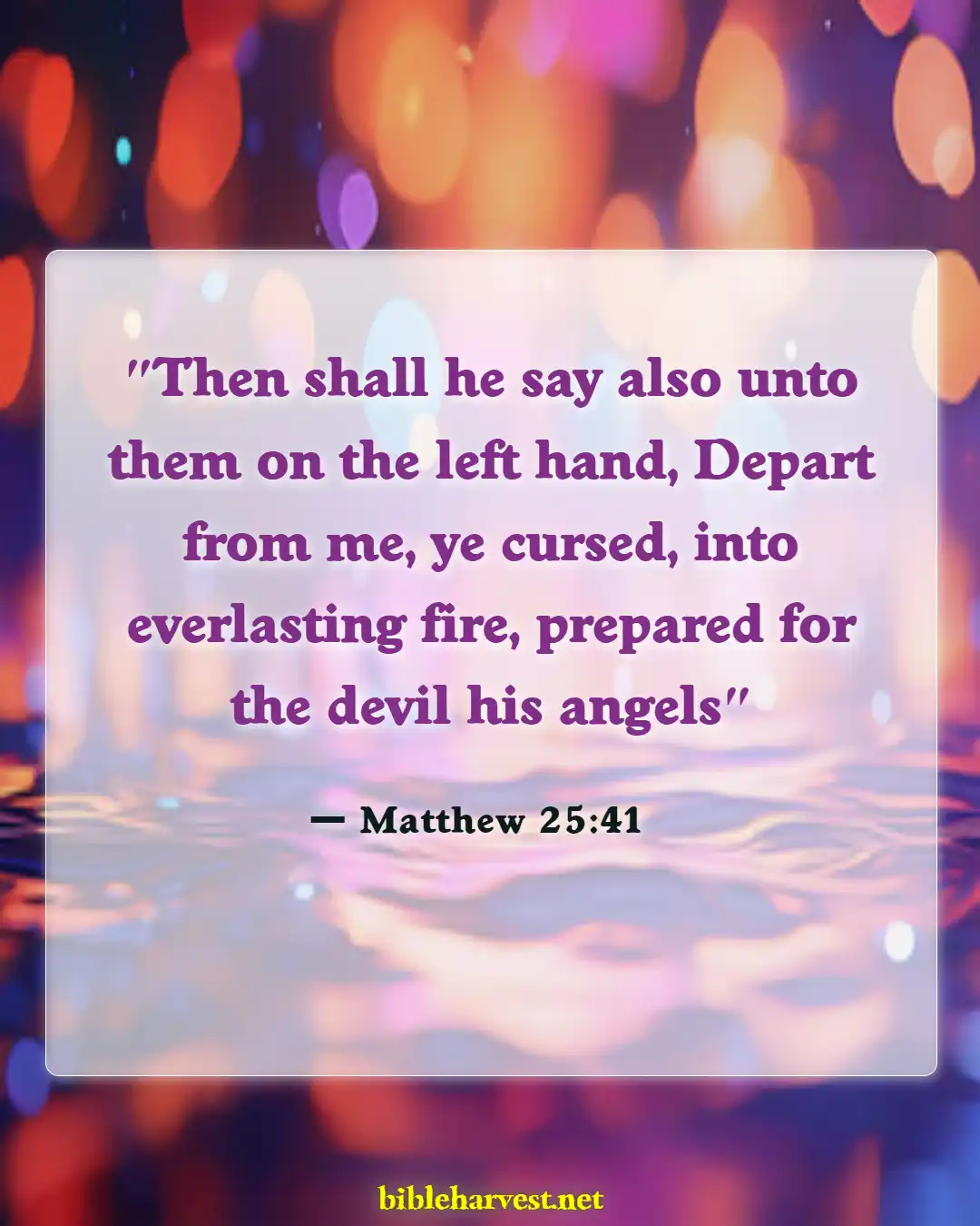 Bible Verses About Eternal Death (Matthew 25:41)