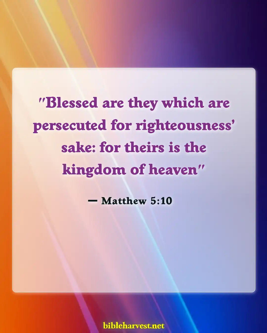 Bible Verses About Righteousness (Matthew 5:10)