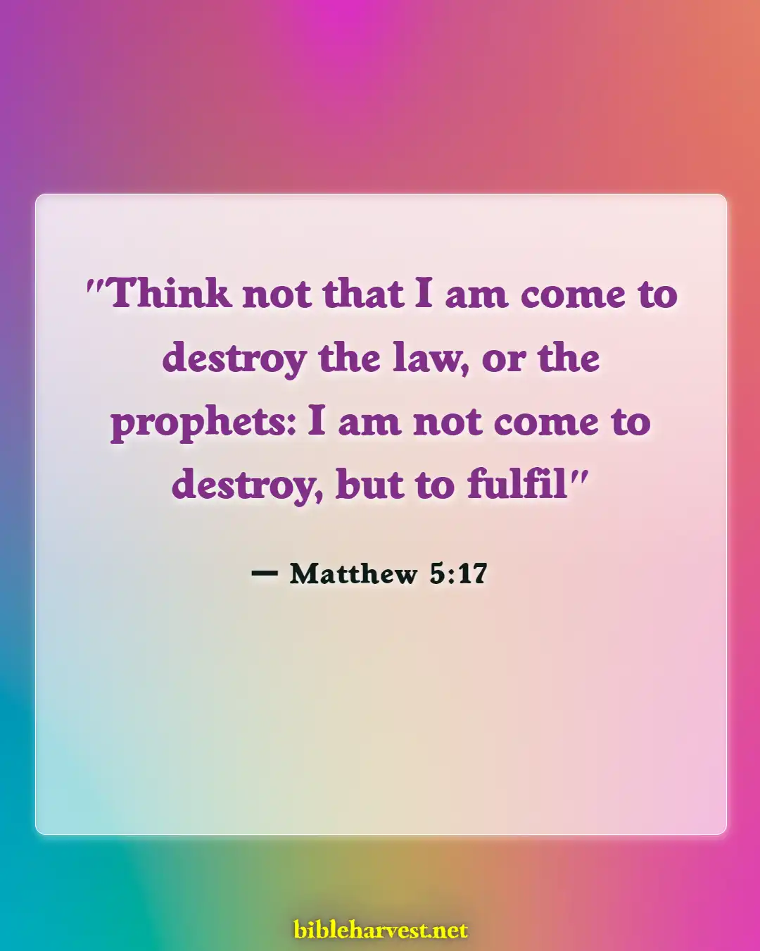 Bible Verses About Curses And Blessings (Matthew 5:17)